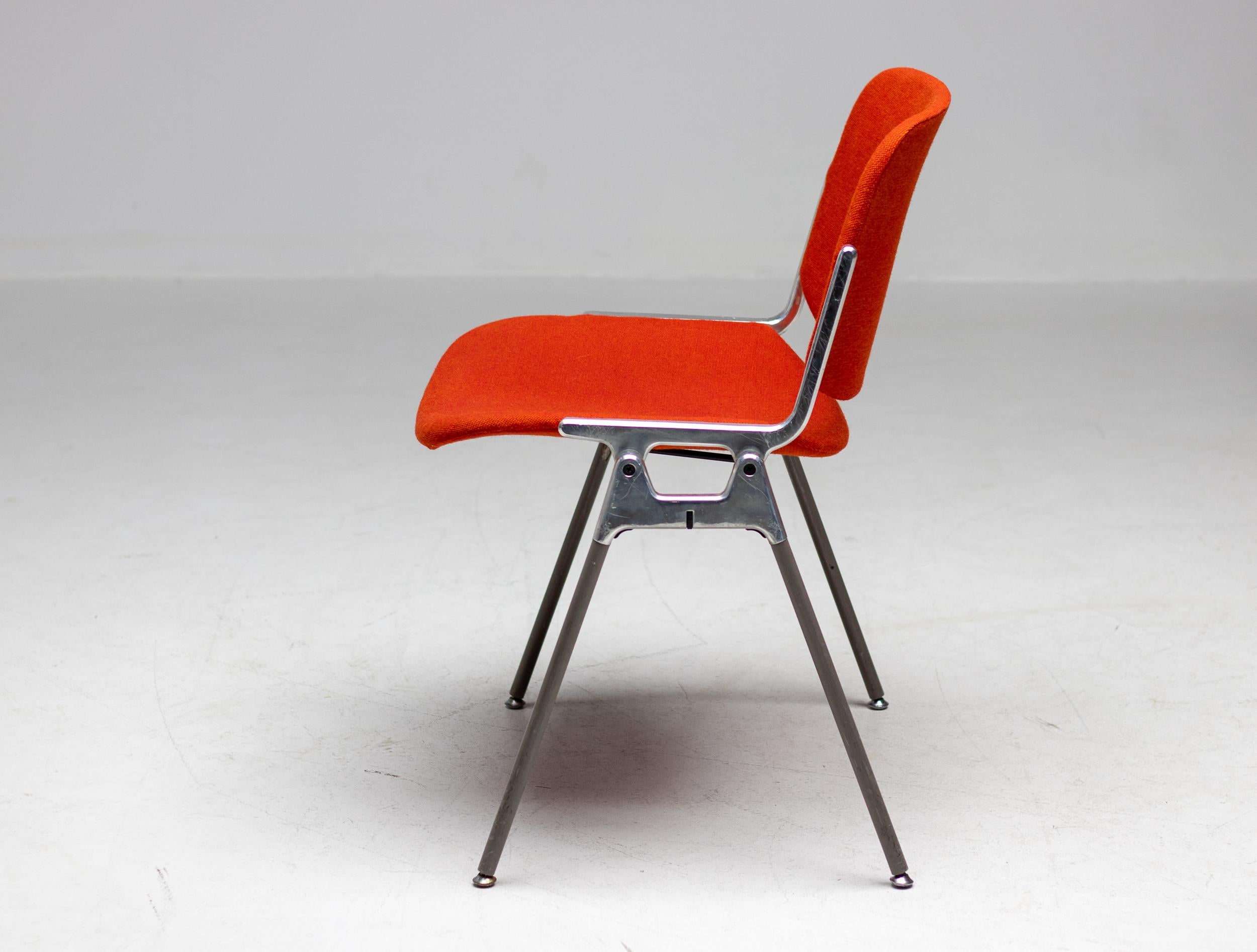 Mid-Century Modern Set of Six DSC 106 Chairs by Giancarlo Piretti for Anonima Castelli, Italy