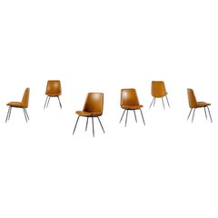 Set of Six Du2 Chairs by Gastone Rinaldi for Rima, Italy 1960s