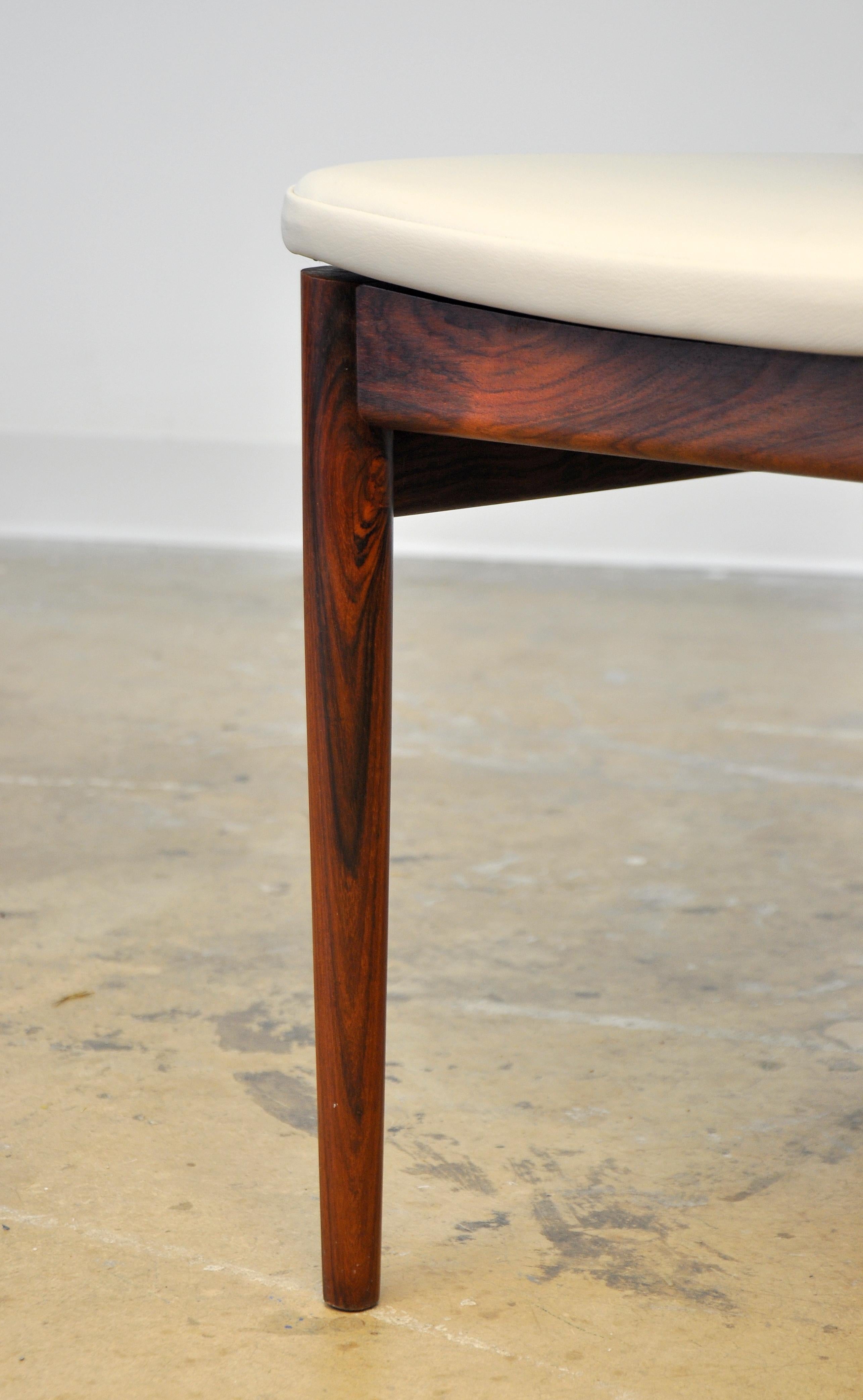 Set of Six Dyrlund Rosewood Ladder Back Dining Chairs 11