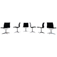 Set of Six EA 105 Charles & Ray Eames Office Chairs for Herman Miller 1958