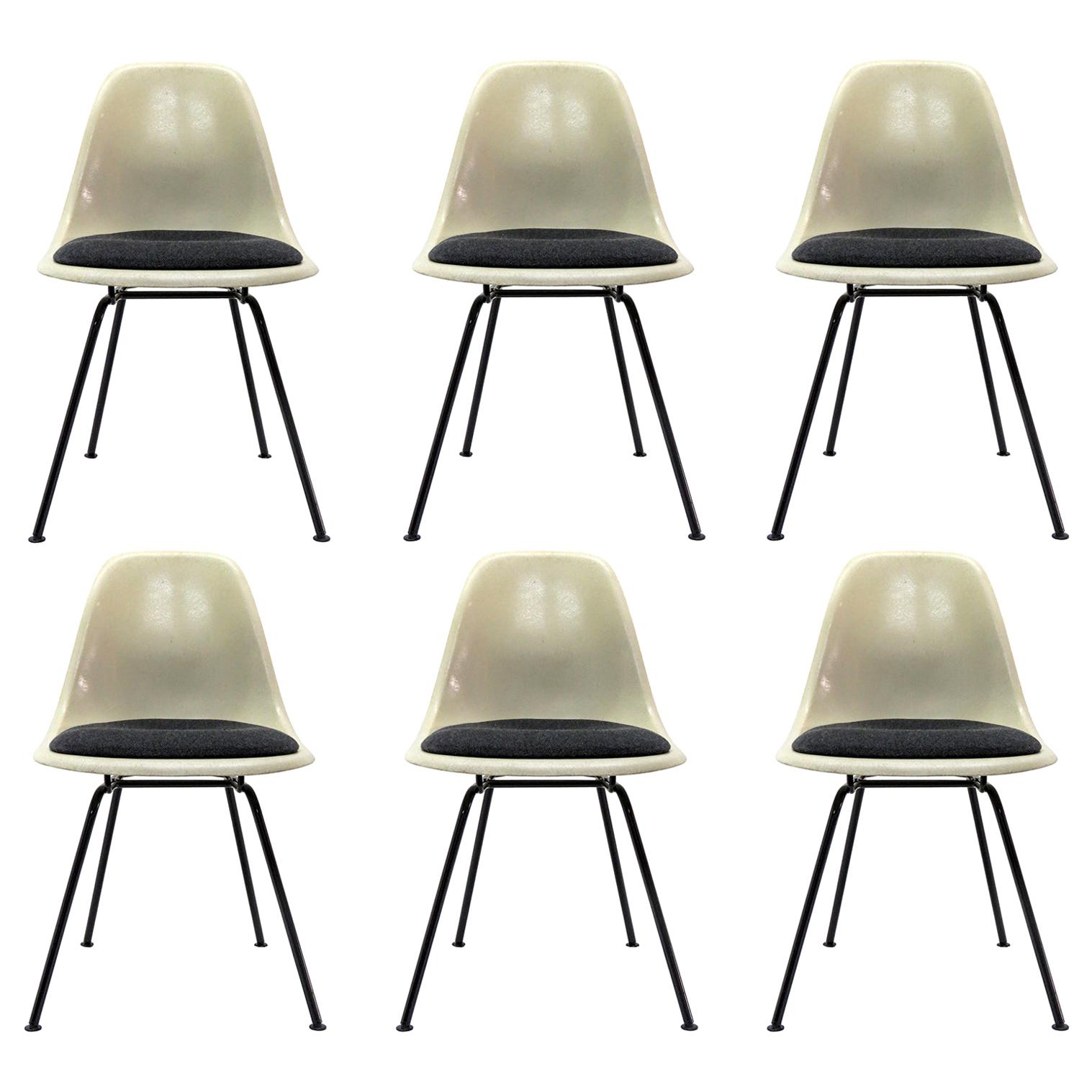 Set of Six Eames DSX Dining Chairs for Herman Miller, 1960