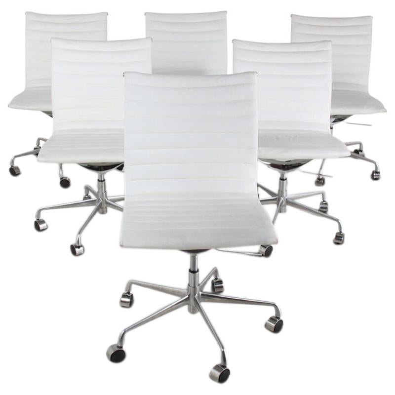 Set of Six ‘Eames’ Style Office Chairs