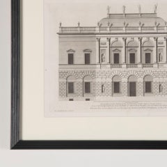 Ensemble de six gravures architecturales du début du XVIIIe siècle de Sir Colin Campbell