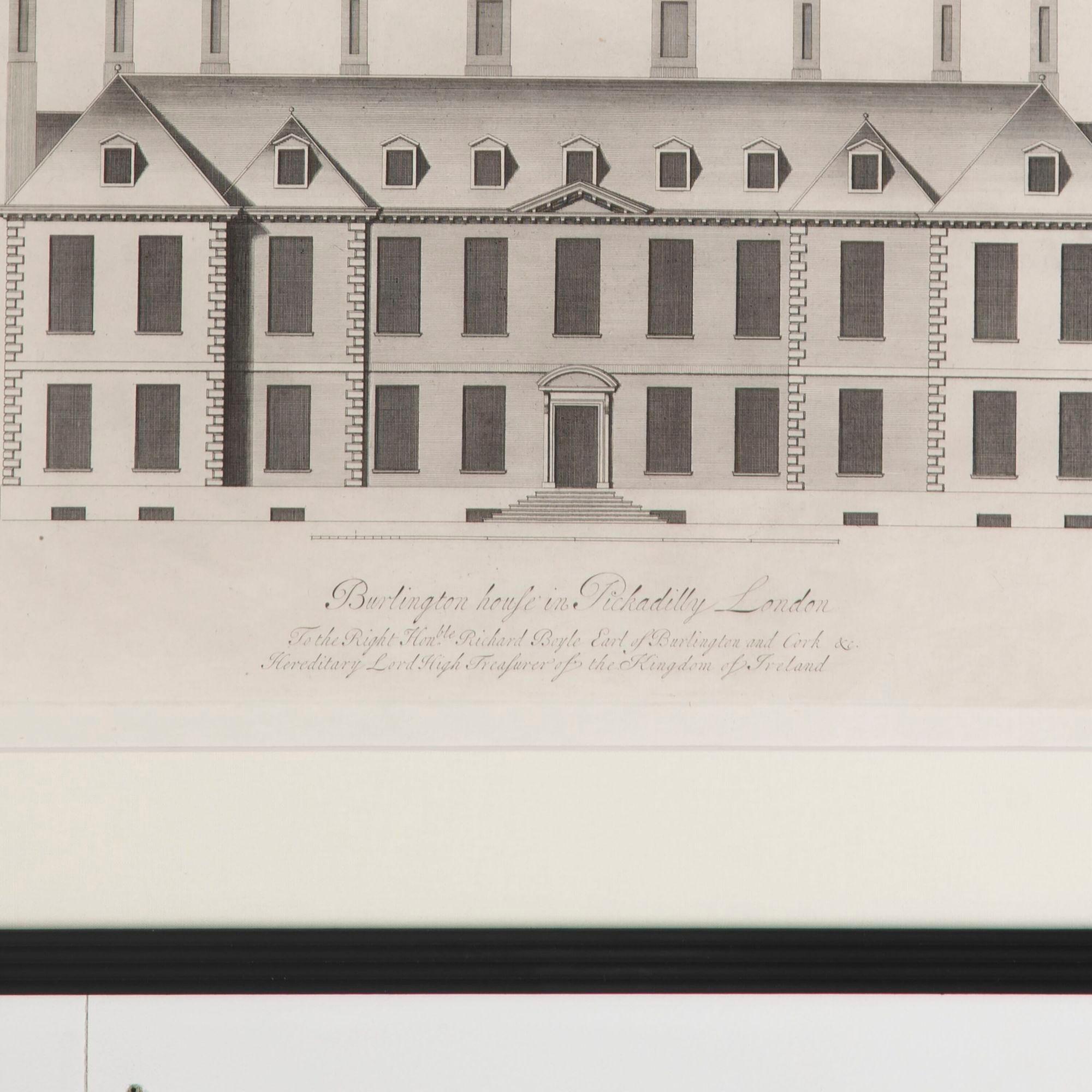 18th Century and Earlier Set of Six Early 18th Century Architectural Engravings by Sir Colin Campbell For Sale