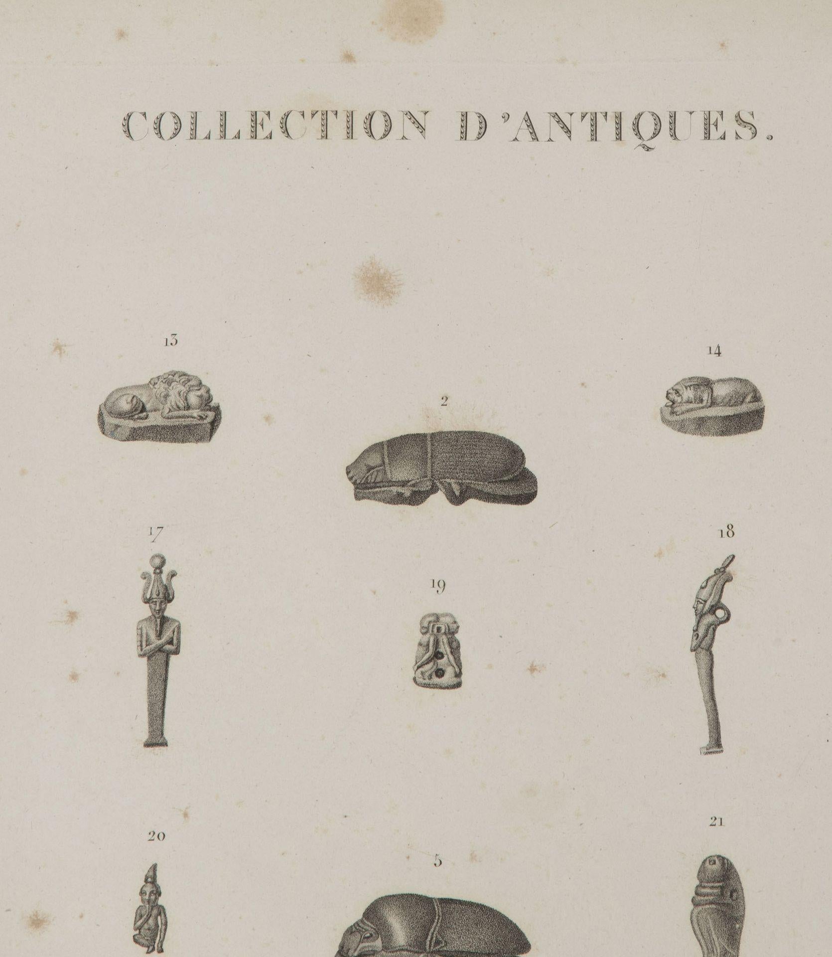 Papier Ensemble de six estampes de première édition encadrées du début du 19e siècle en vente