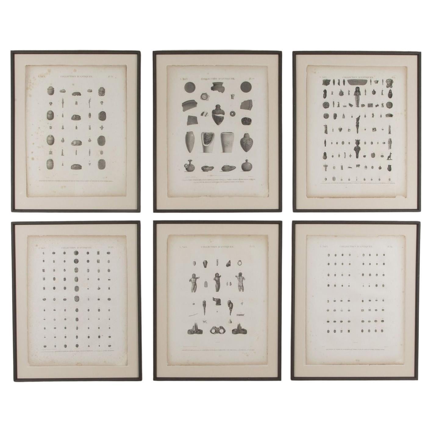 Set of Six Early 19th Century Framed First Edition Prints