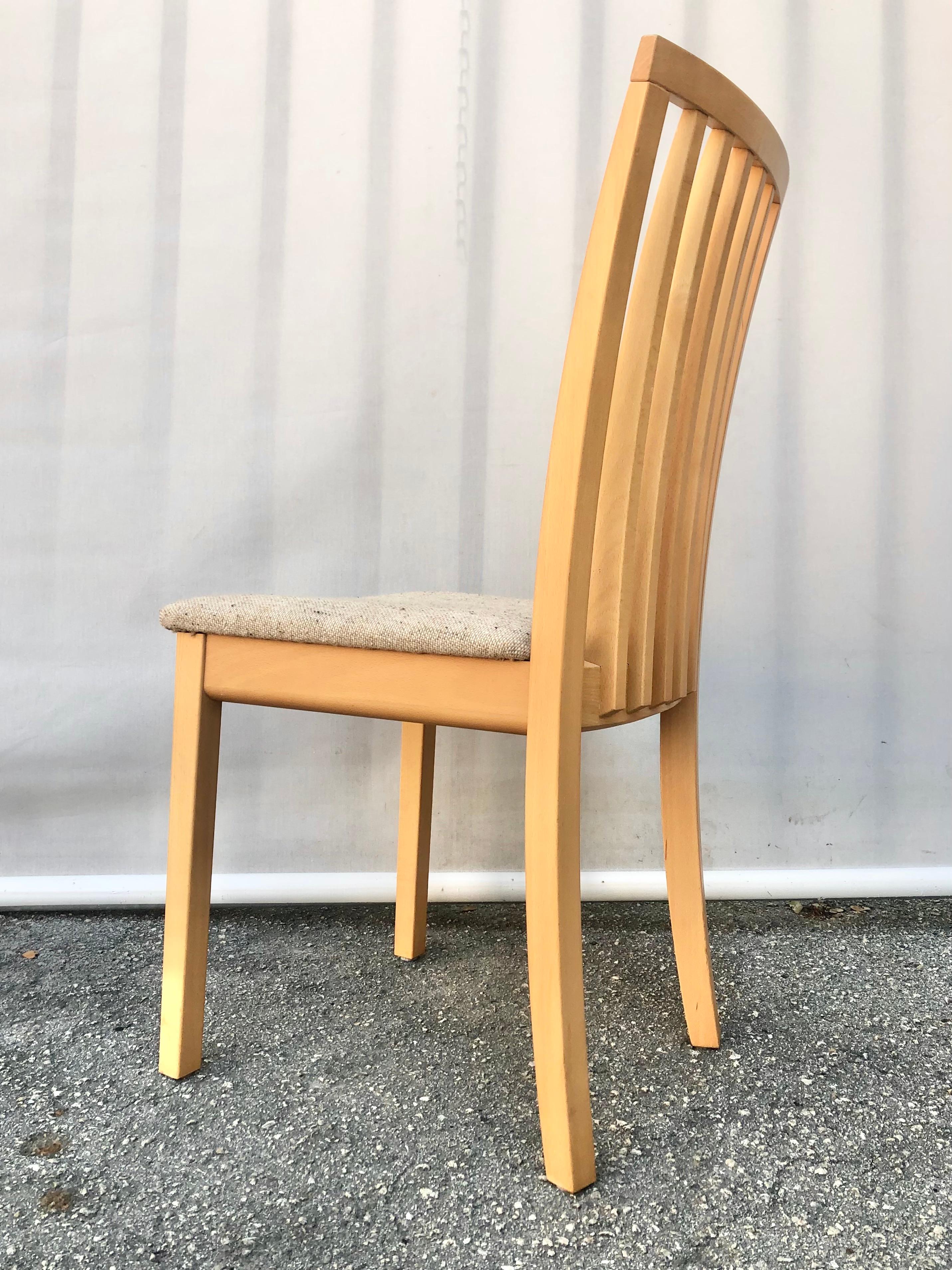 Set of Six Early 2000s Danish Modern Dining Chairs by Skovby Mobler Denmark  4