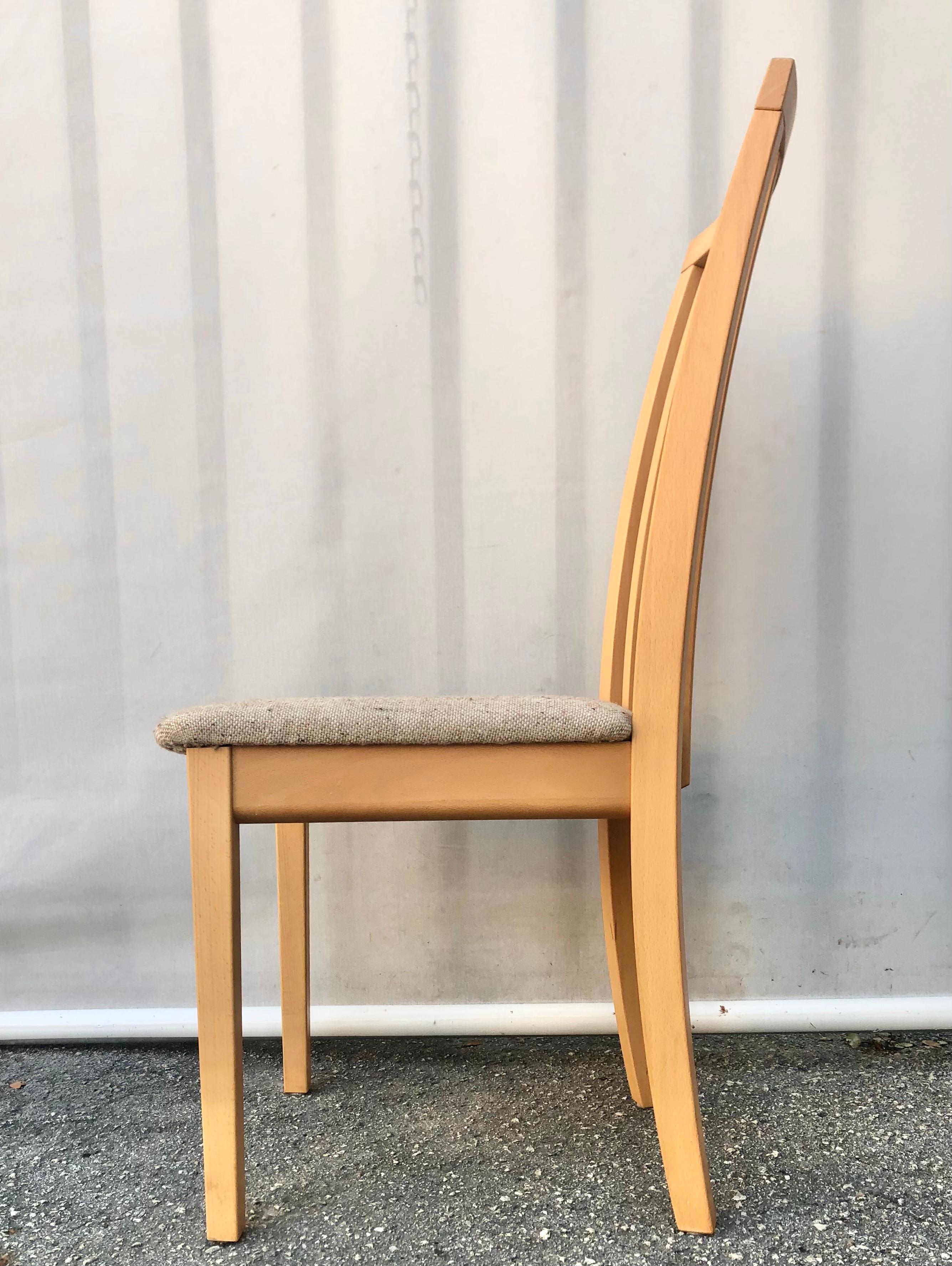 Set of Six Early 2000s Danish Modern Dining Chairs by Skovby Mobler Denmark  7