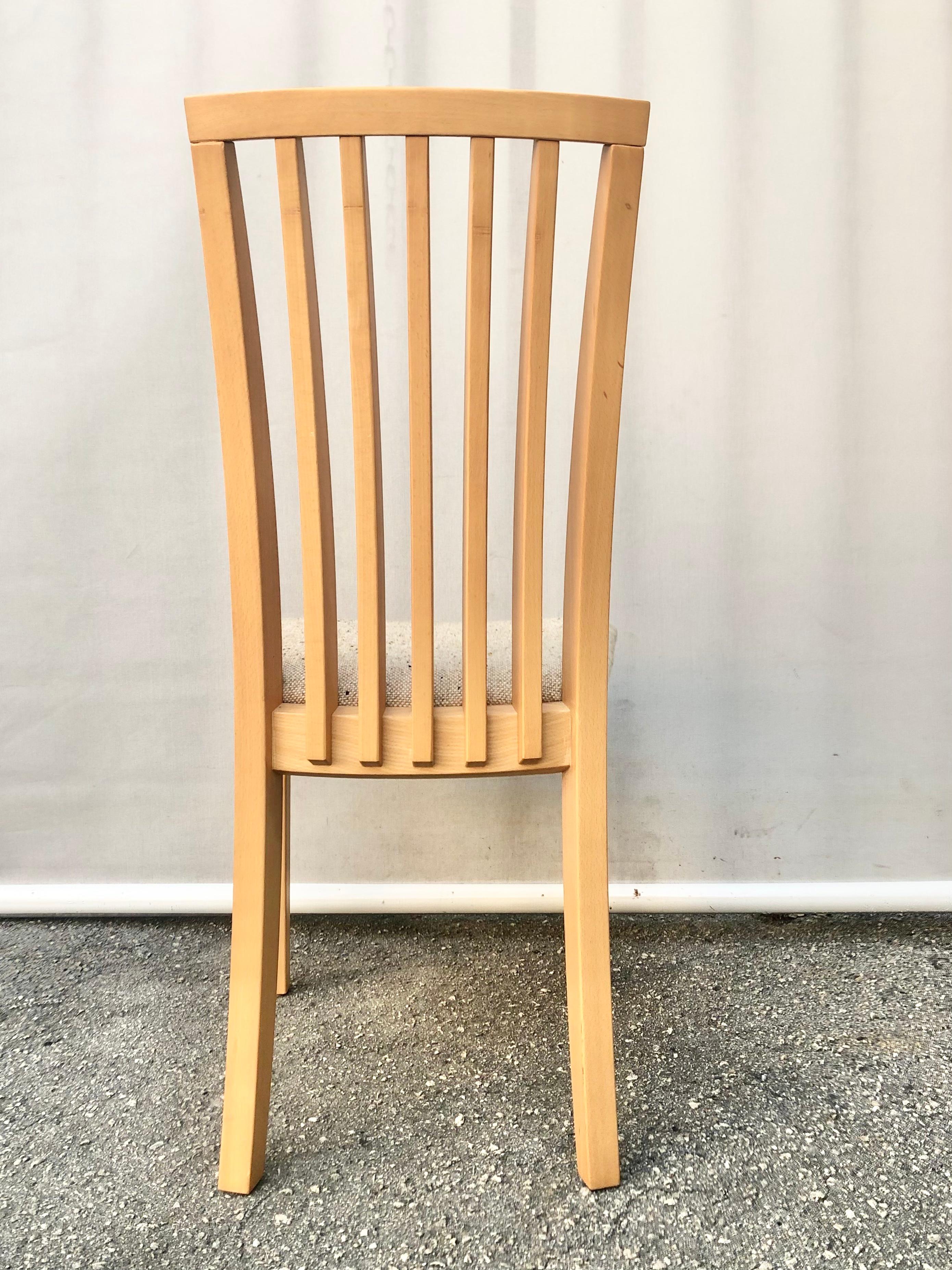 Set of Six Early 2000s Danish Modern Dining Chairs by Skovby Mobler Denmark  8