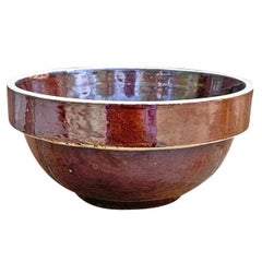 Set of Six Early 20th Century Stoneware Mixing Bowls