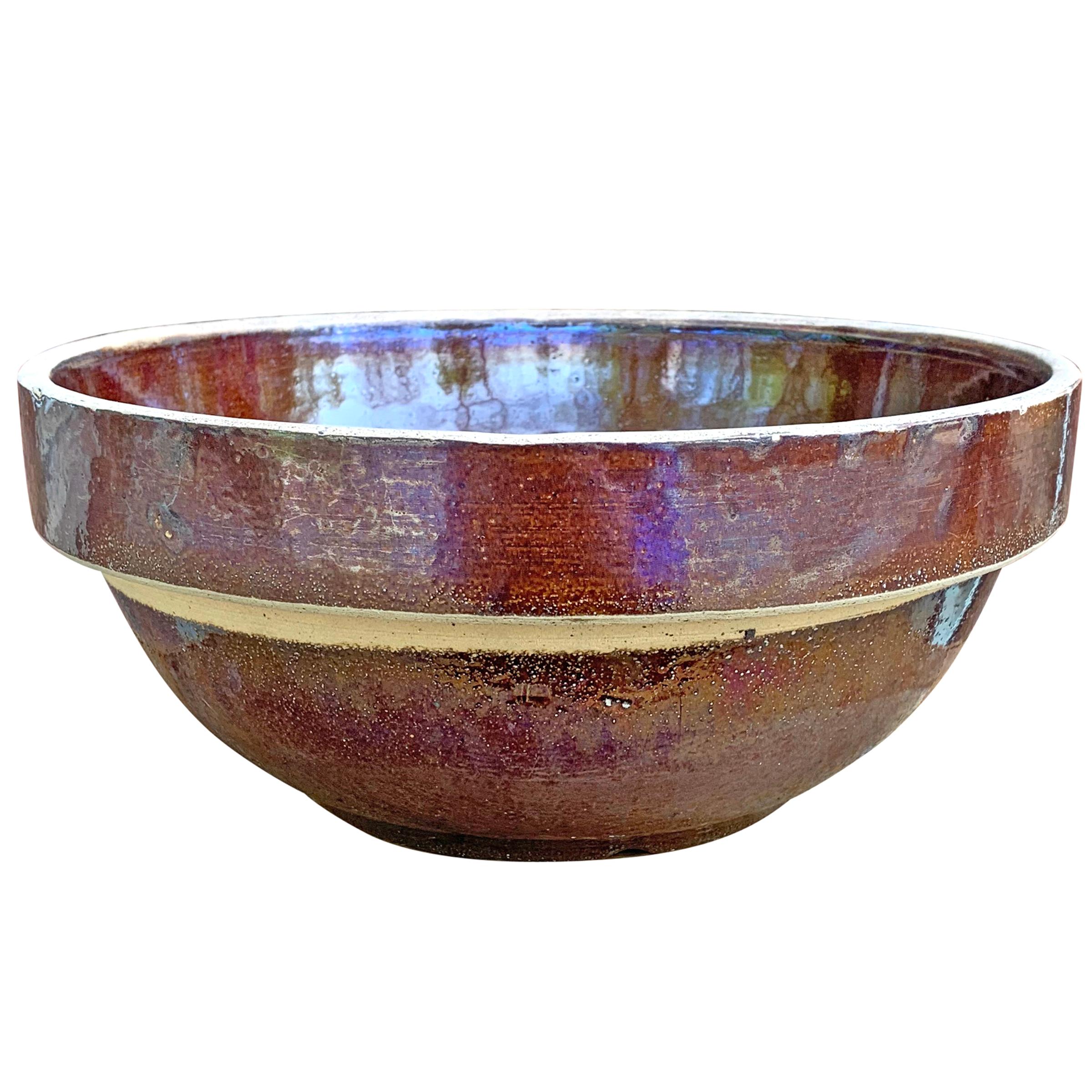 large stoneware mixing bowl