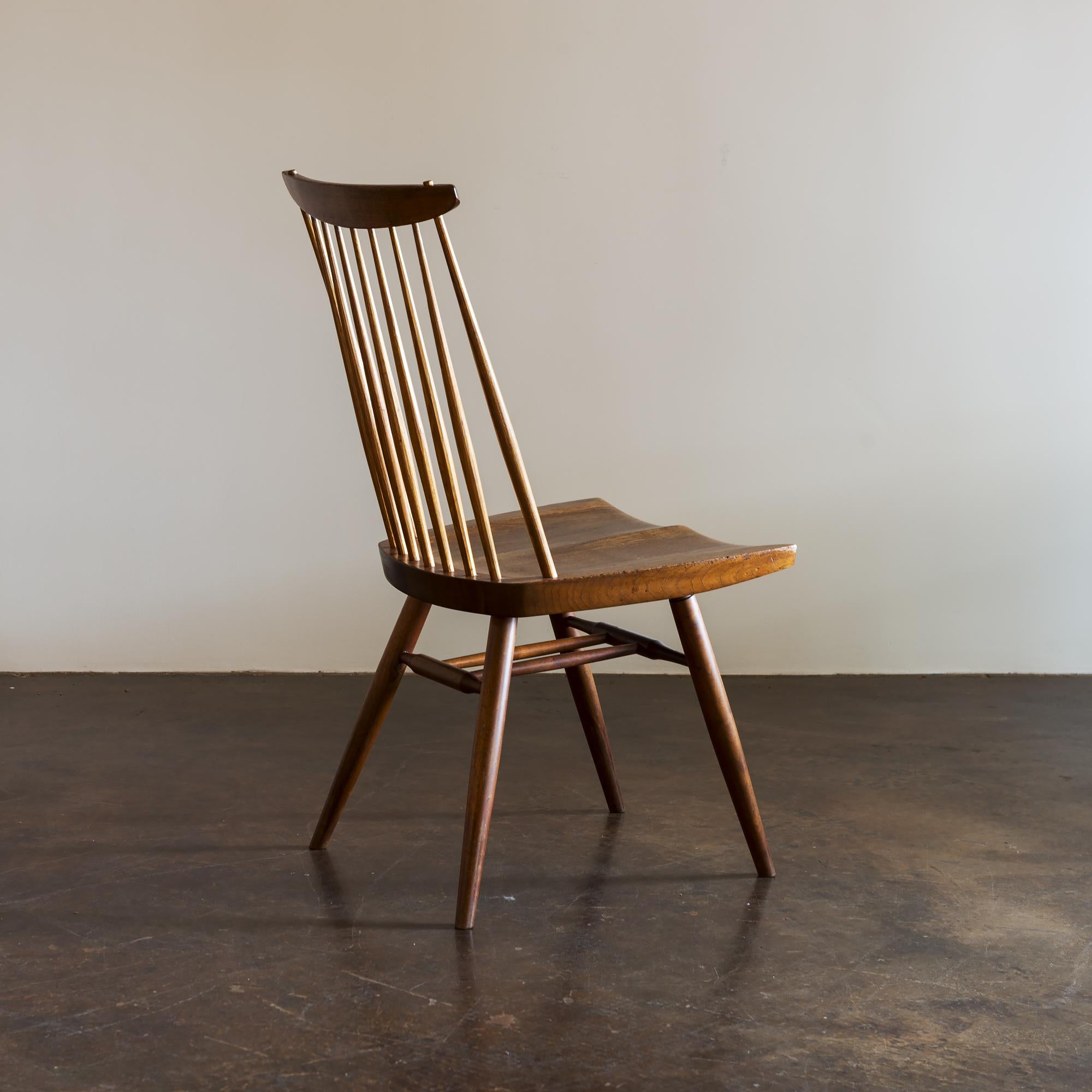 Set of Six Early George Nakashima New Chairs, United States, 1958 In Good Condition In Sylacauga, AL