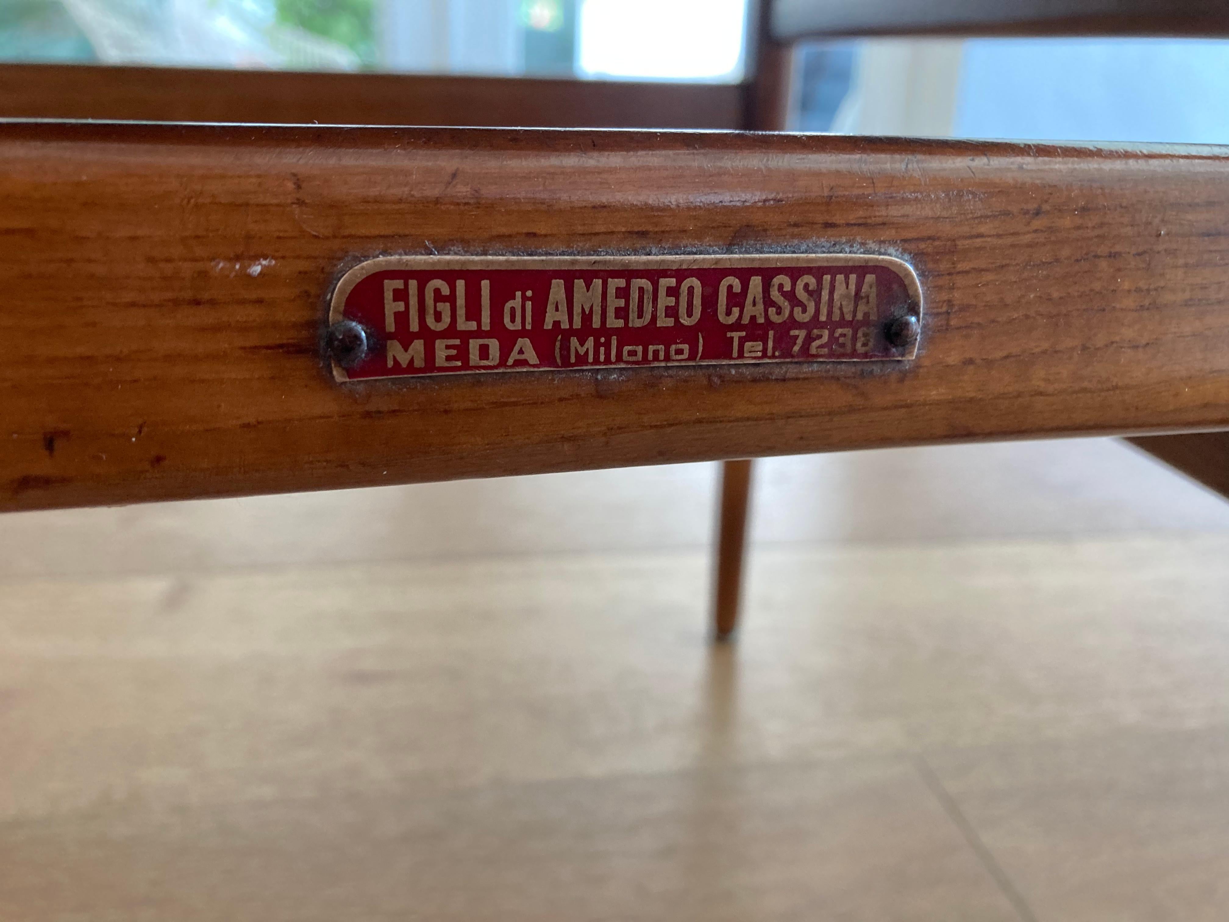 Italian Set of Six Early Leggera Dining Chairs by Gio Ponti for Cassina