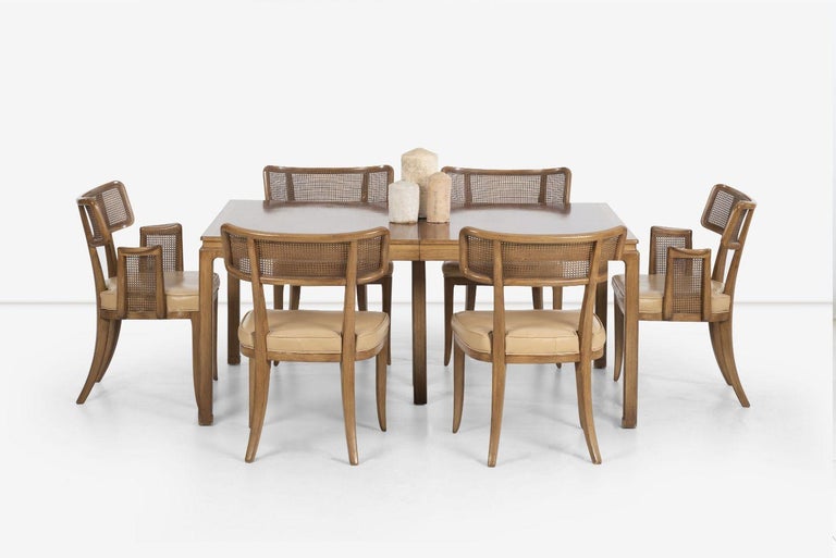 Set of Six Edward Wormley for Dunbar Curved-Back Dining Chairs For Sale 6