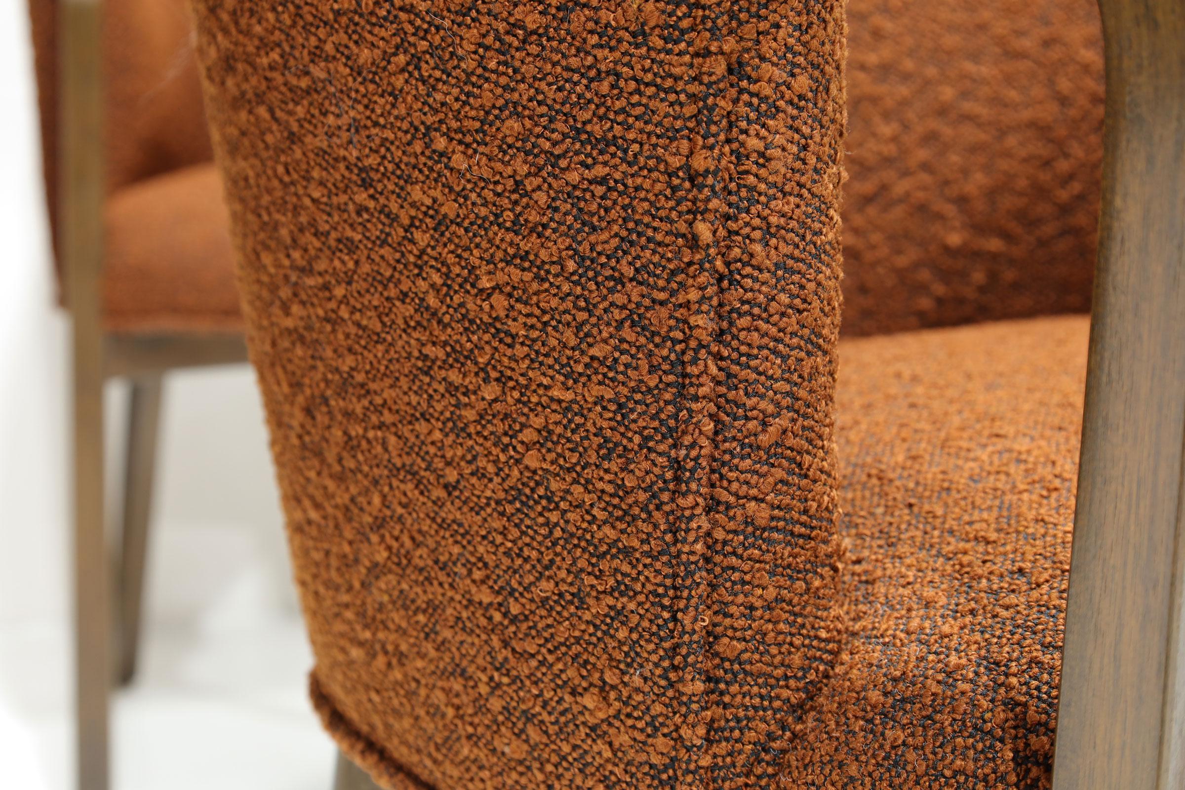 Ensemble de six chaises de salle à manger Boucle Edward Wormley pour Dunbar en vente 4