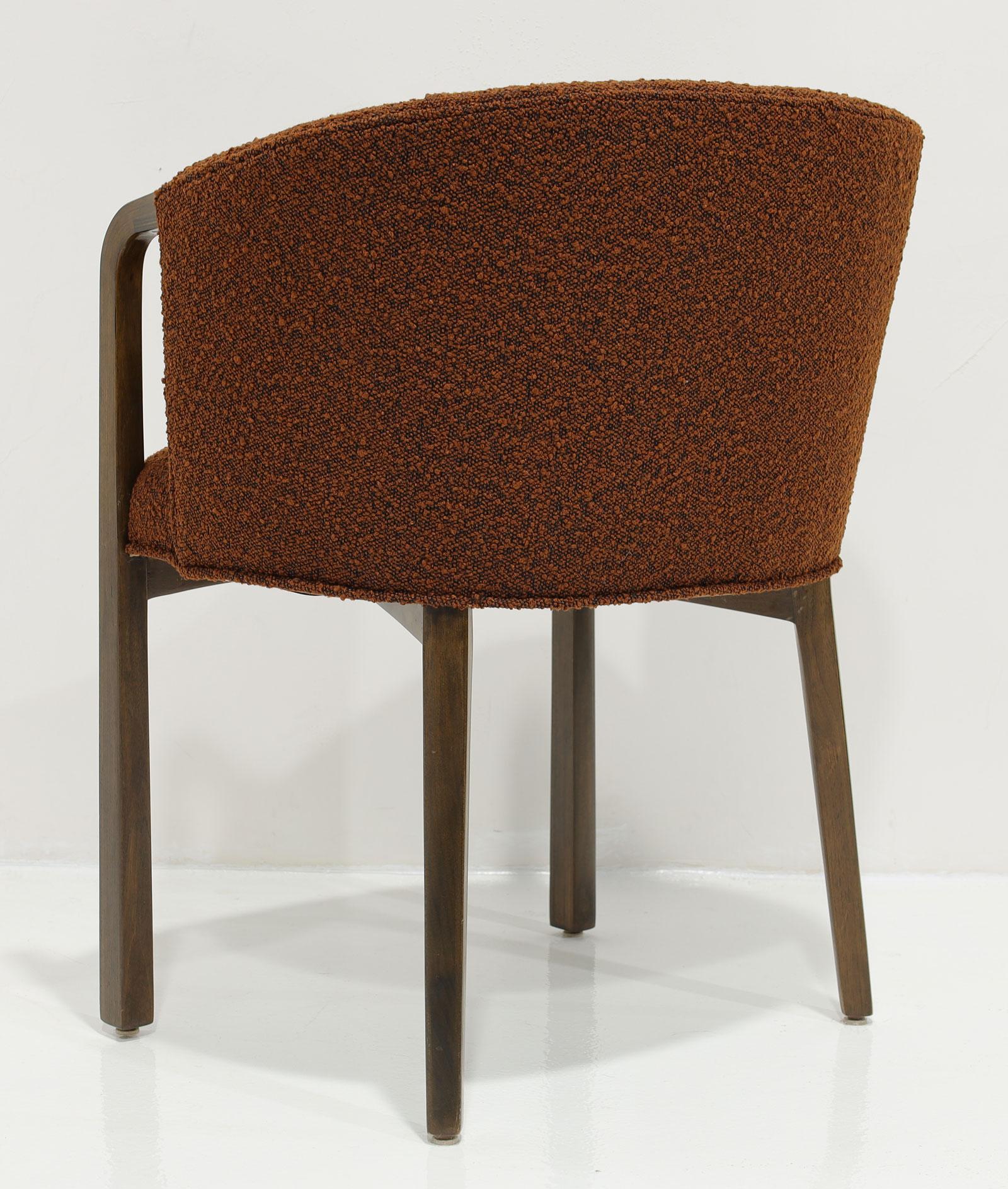 20ième siècle Ensemble de six chaises de salle à manger Boucle Edward Wormley pour Dunbar en vente