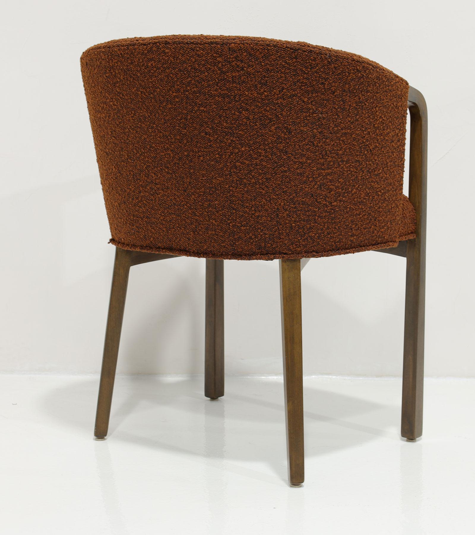 Ensemble de six chaises de salle à manger Boucle Edward Wormley pour Dunbar en vente 1