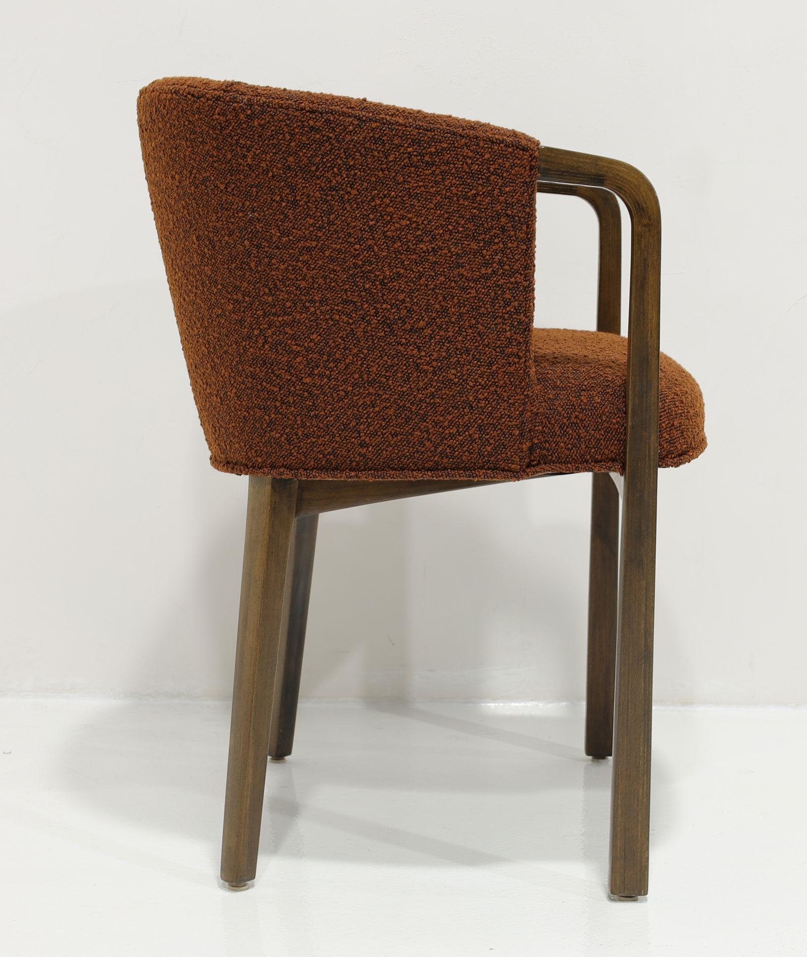 Ensemble de six chaises de salle à manger Boucle Edward Wormley pour Dunbar en vente 2