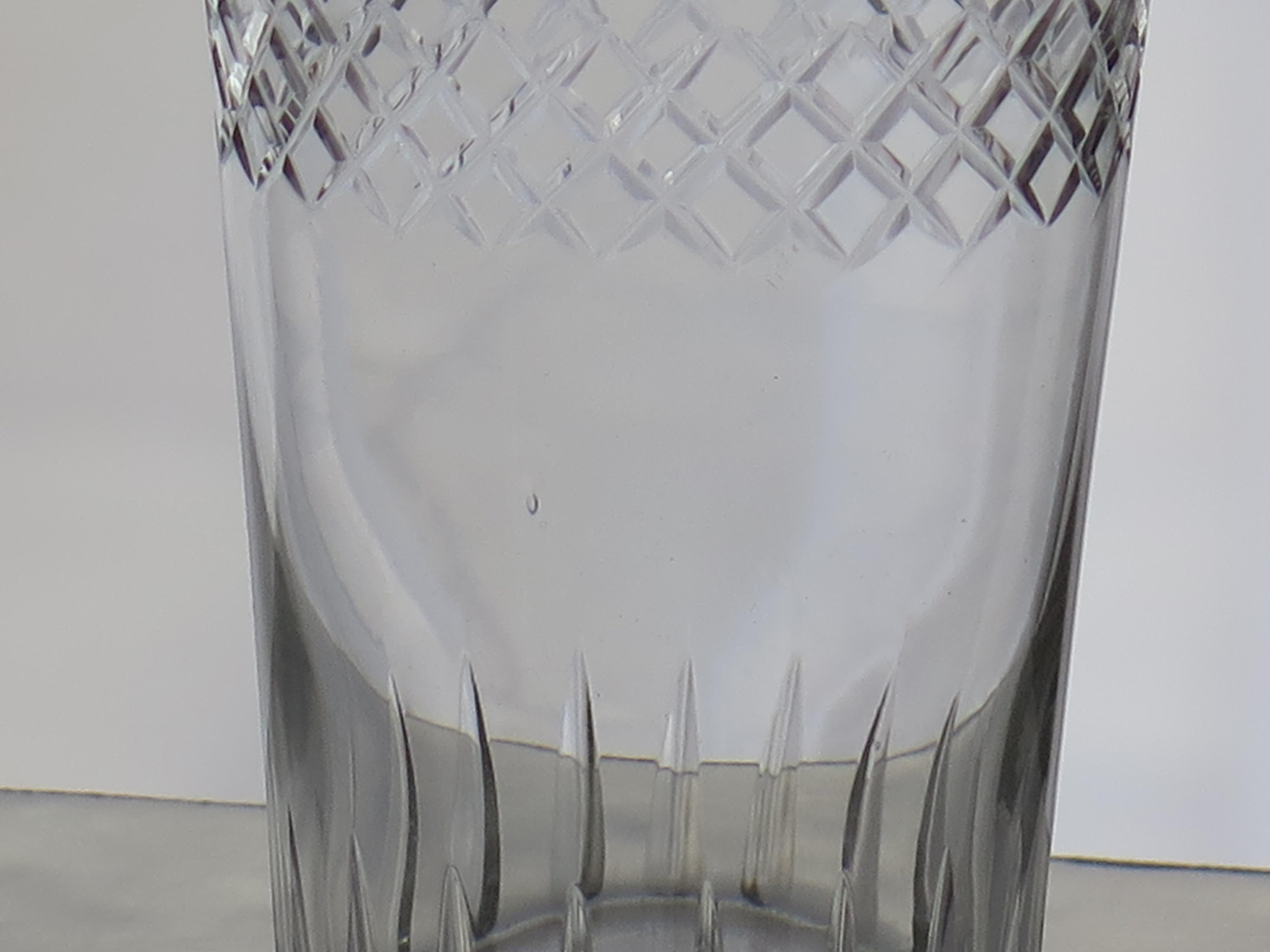 20ième siècle Ensemble de SIX verres à boire gravés en verre de l'époque édouardienne, vers 1905 en vente