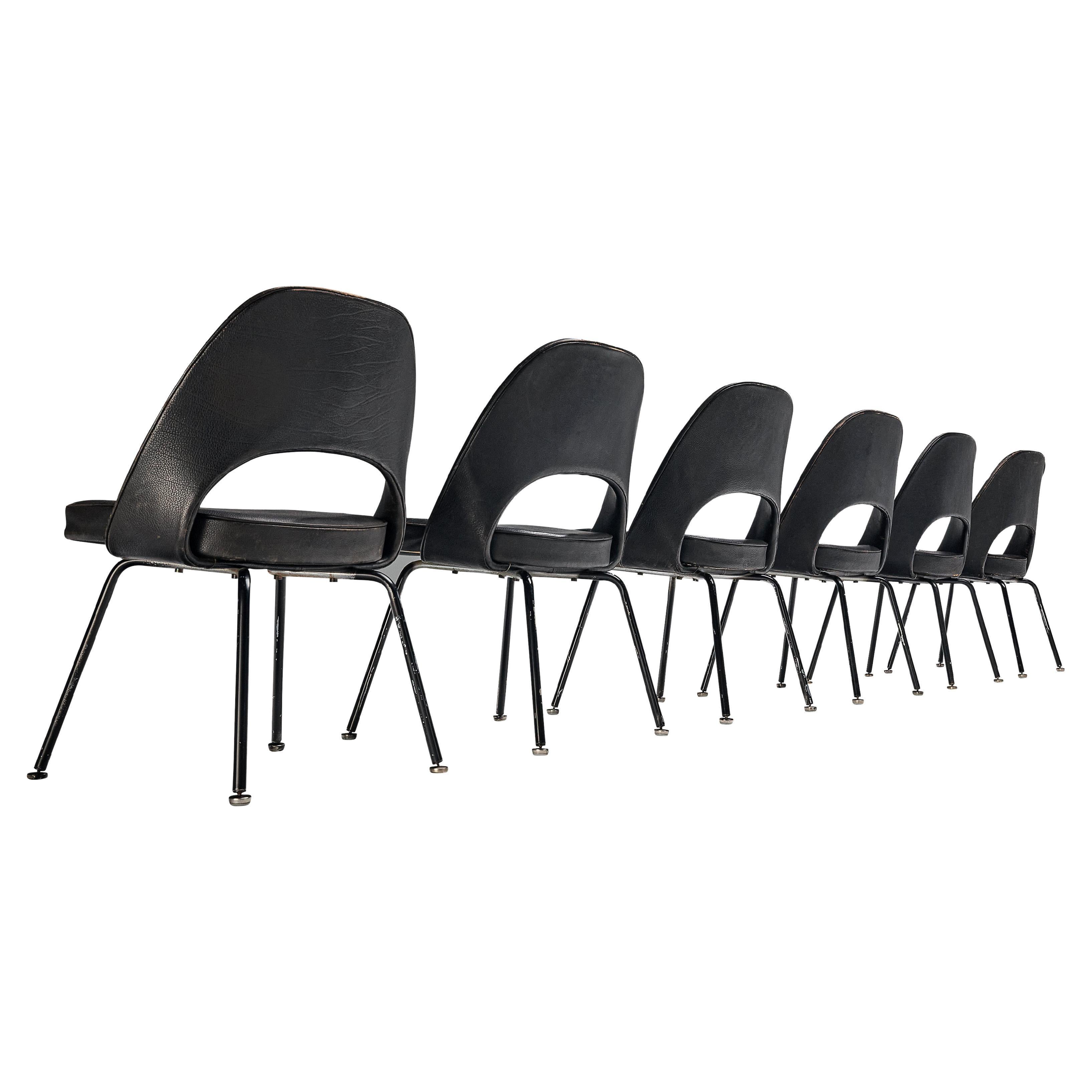 Set of Six Eero Saarinen for Knoll International Dining Chairs