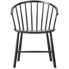 Set of Six, Ejvind A Johansson J64 Chair, Ash, Black