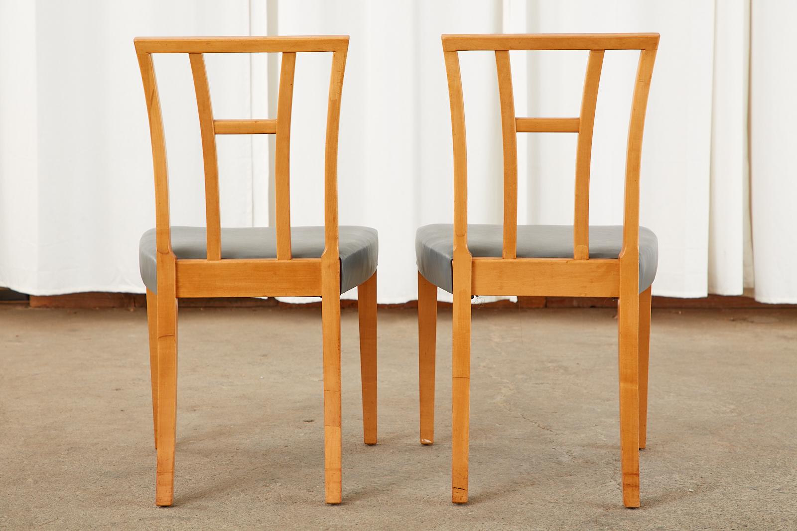 Set aus sechs Esszimmerstühlen aus Birkenholz von Eliel Saarinen im Angebot 5