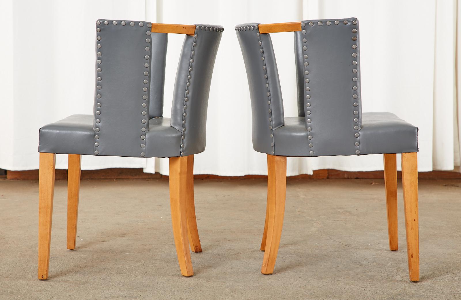 Eliel Saarinen ensemble de six chaises de salle à manger en bouleau Bon état - En vente à Rio Vista, CA