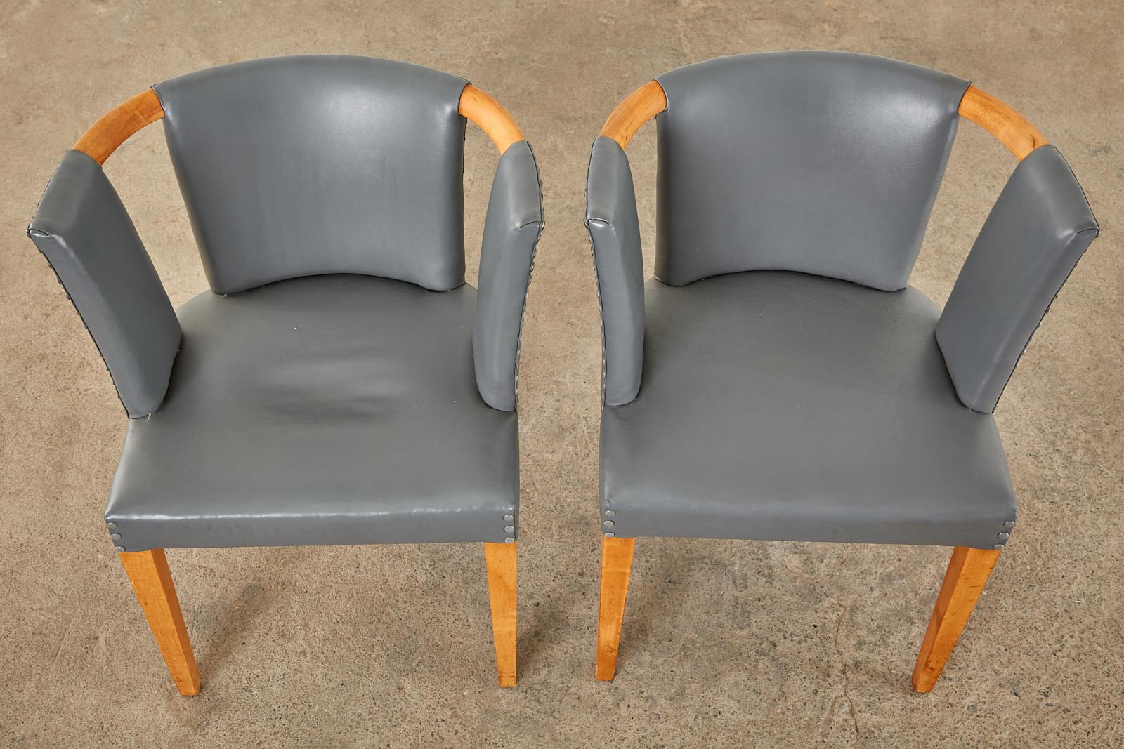 20th Century Set of Six Eliel Saarinen Birch Dining Chairs For Sale