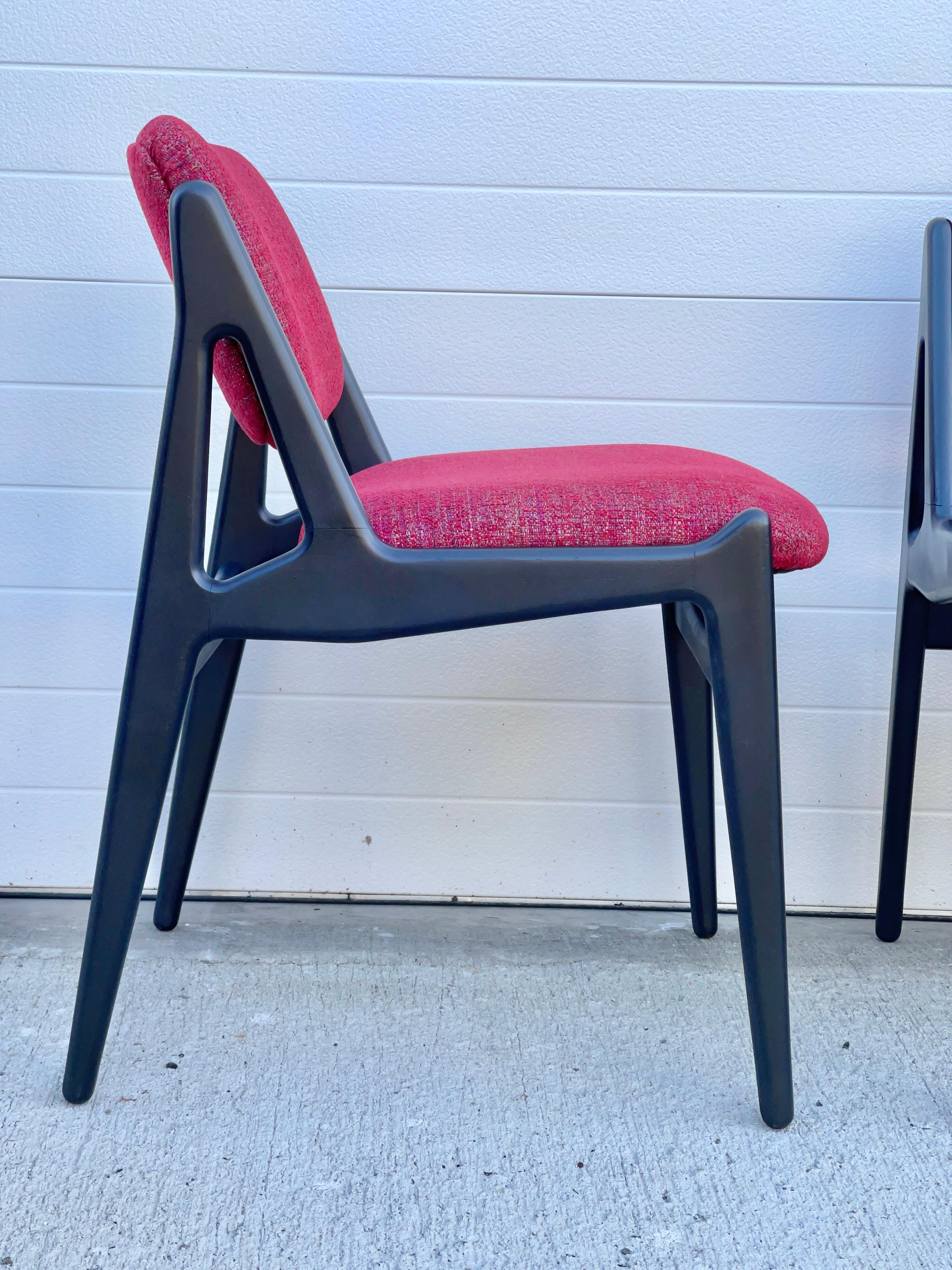 Set of Six Ella Tilt-Back Dining Chairs by Arne Vodder for Vamo Sonderborg For Sale 4