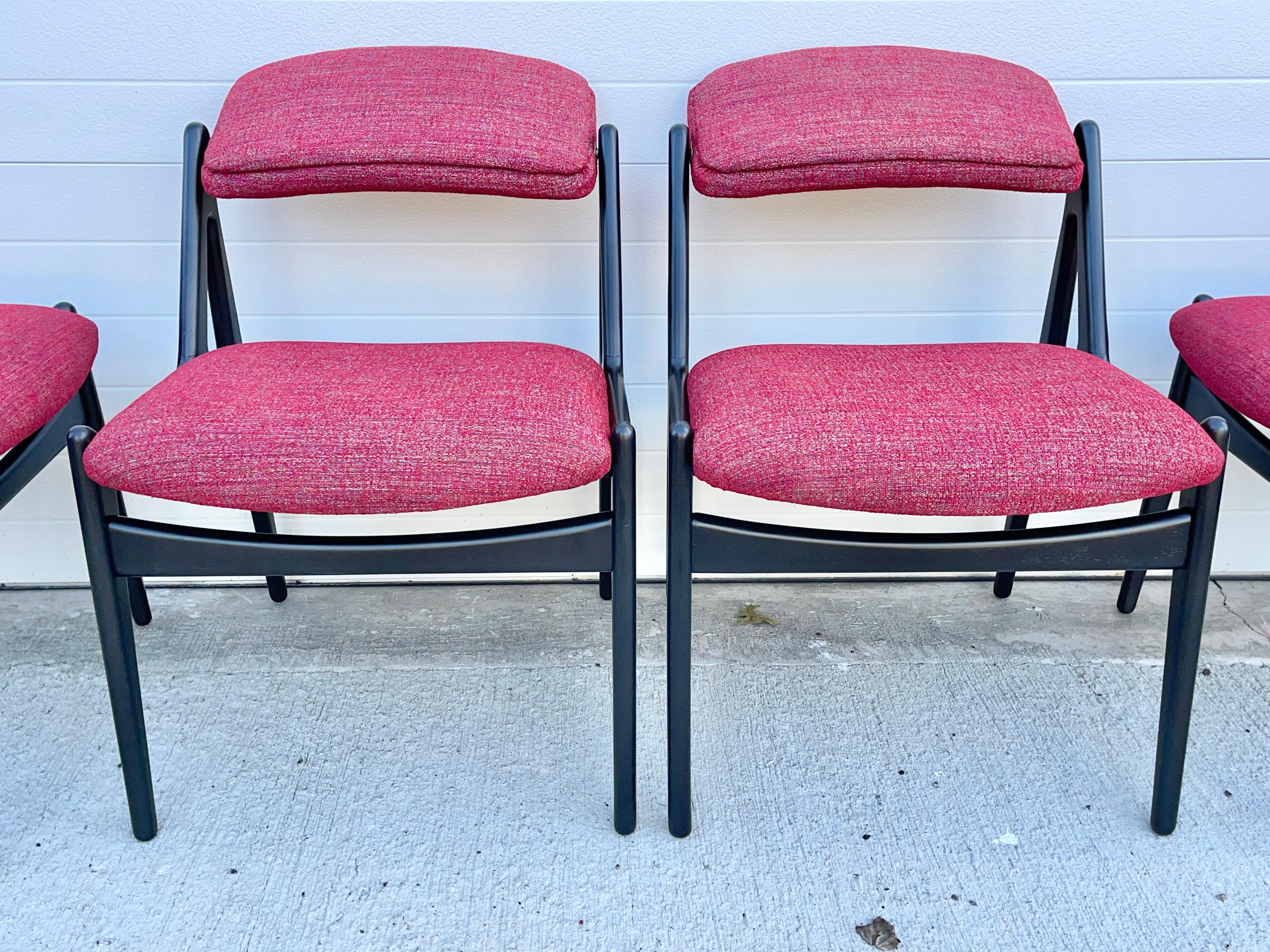 Set of Six Ella Tilt-Back Dining Chairs by Arne Vodder for Vamo Sonderborg For Sale 5
