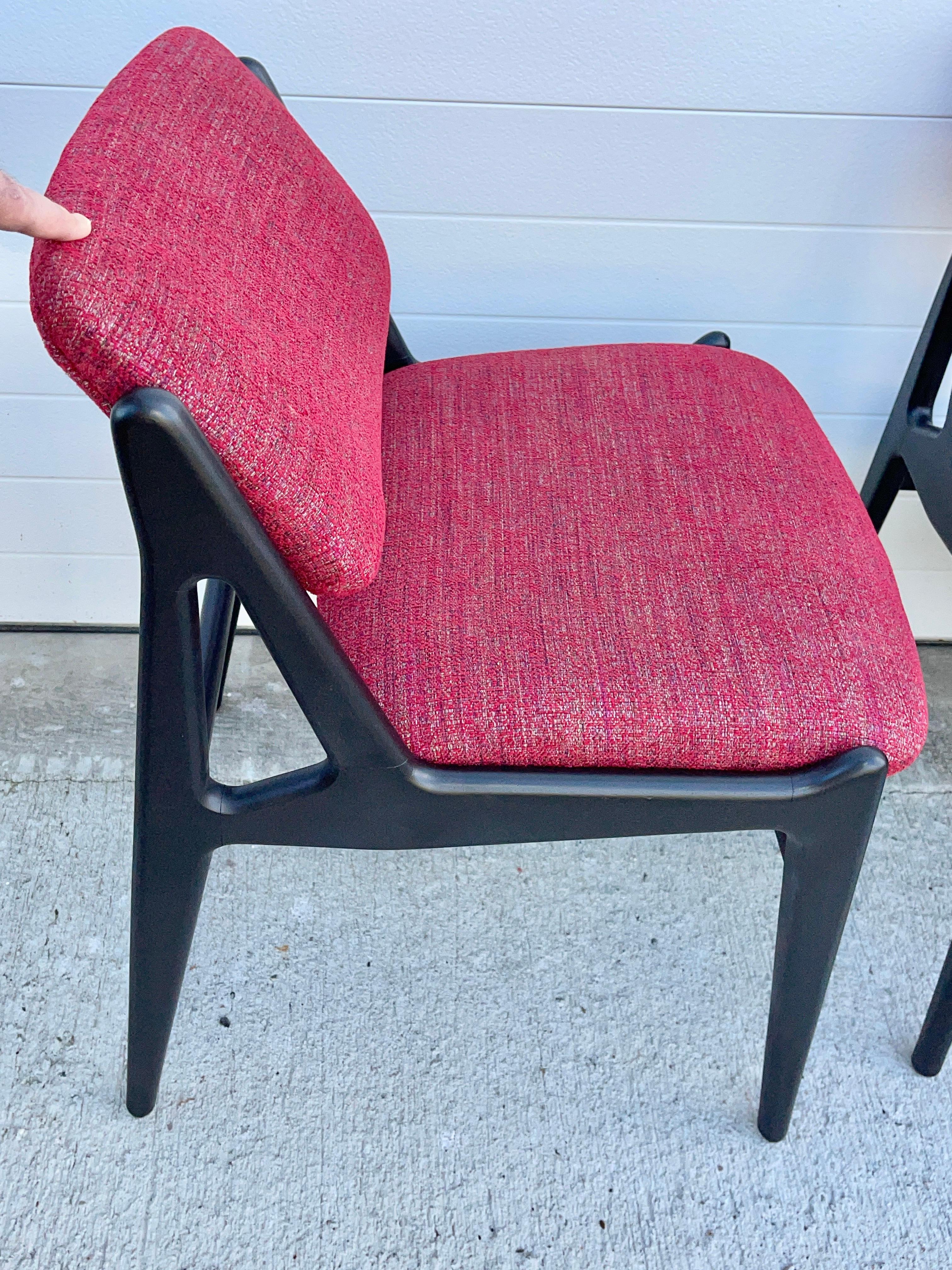 Set of Six Ella Tilt-Back Dining Chairs by Arne Vodder for Vamo Sonderborg For Sale 6