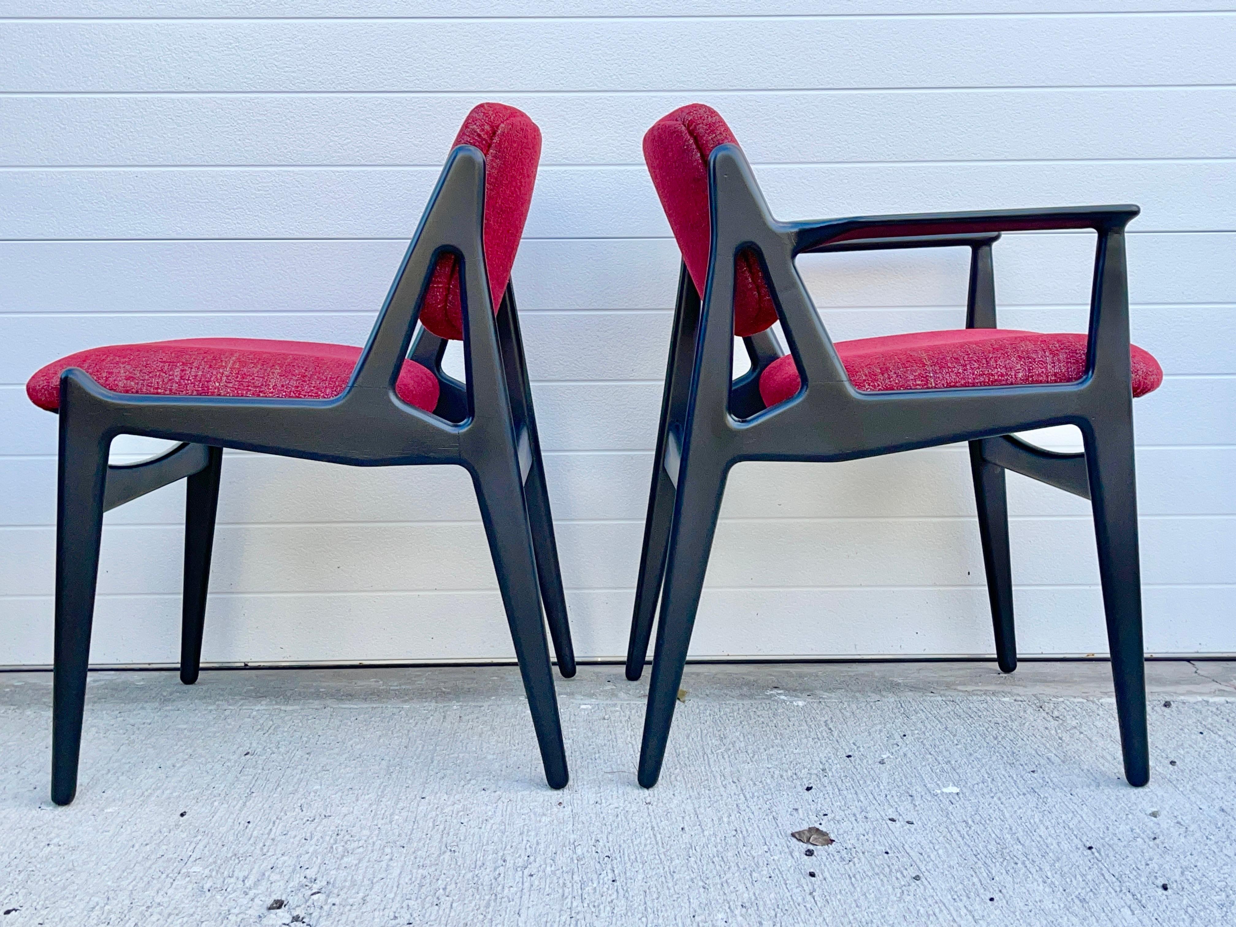Set of Six Ella Tilt-Back Dining Chairs by Arne Vodder for Vamo Sonderborg For Sale 7