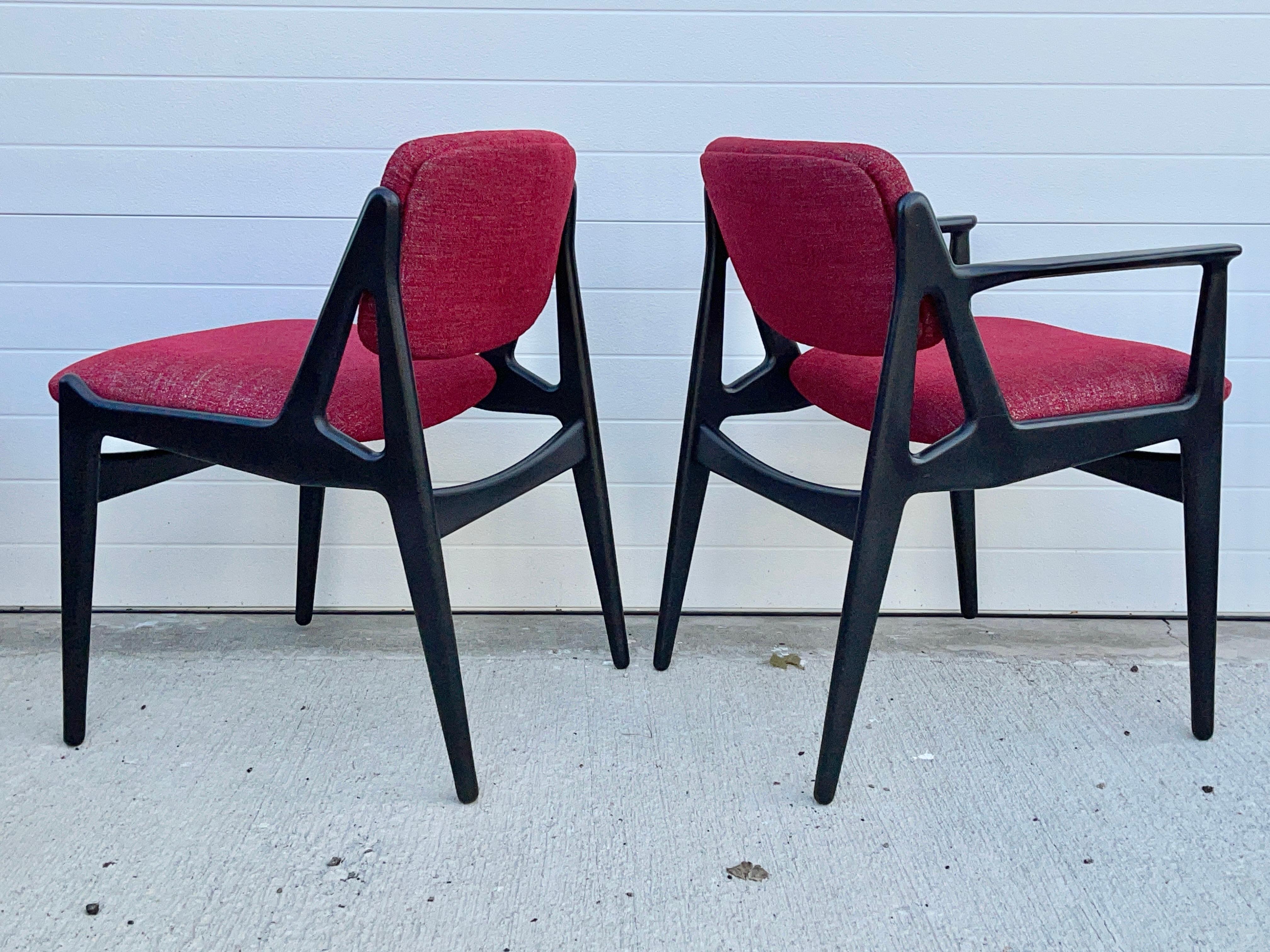Set of Six Ella Tilt-Back Dining Chairs by Arne Vodder for Vamo Sonderborg For Sale 8