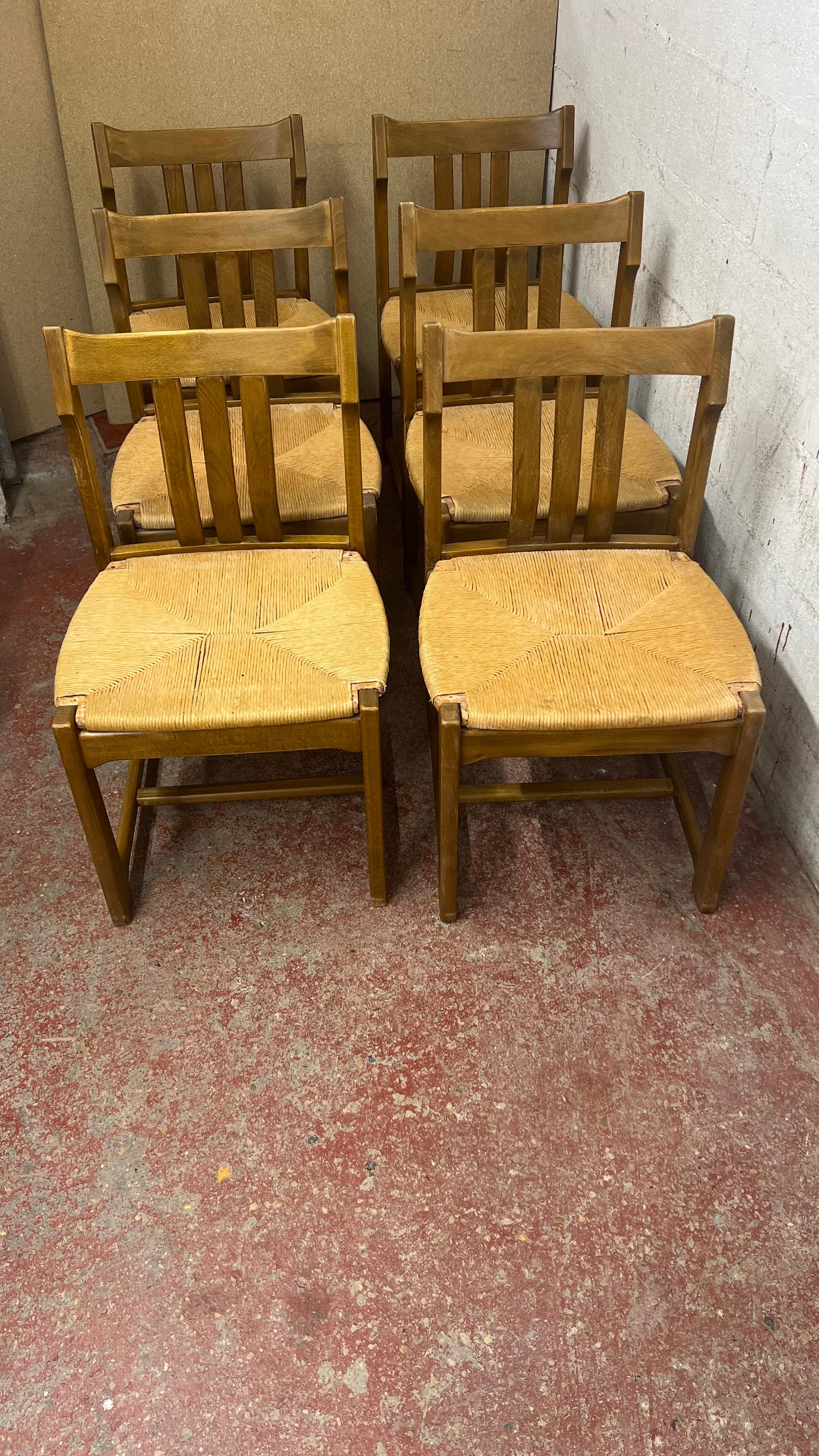 Altro Set di sei sedie in olmo Regain in vendita