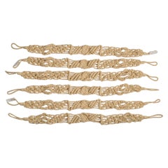 Set of Six Embrasses for Curtains
