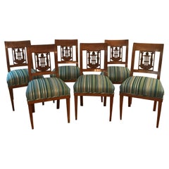 Ensemble de six chaises néoclassiques, Allemagne, 1800-1810