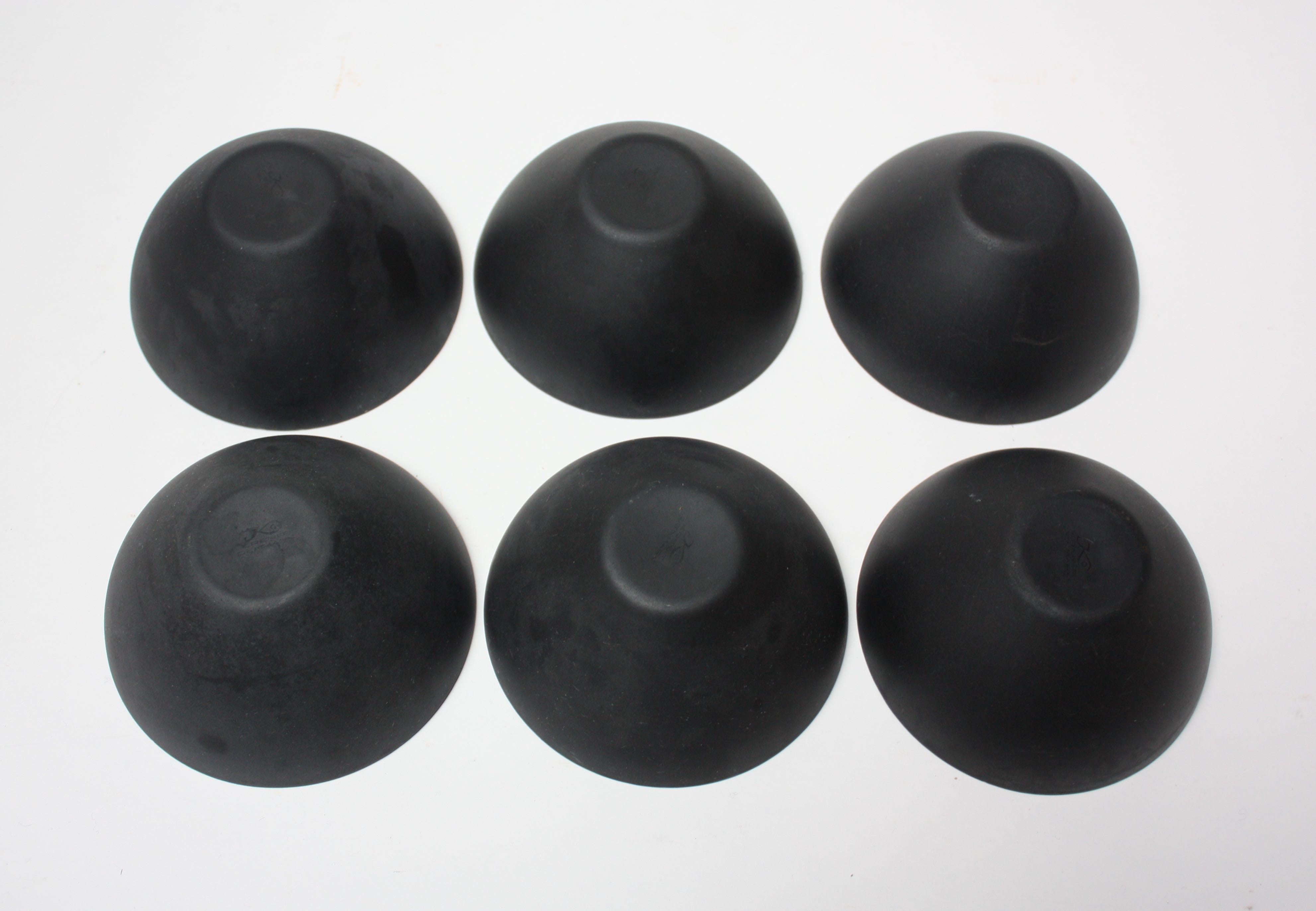 Set of Six Enamel Krenit Bowls by Herbert Krenchel For Sale 5