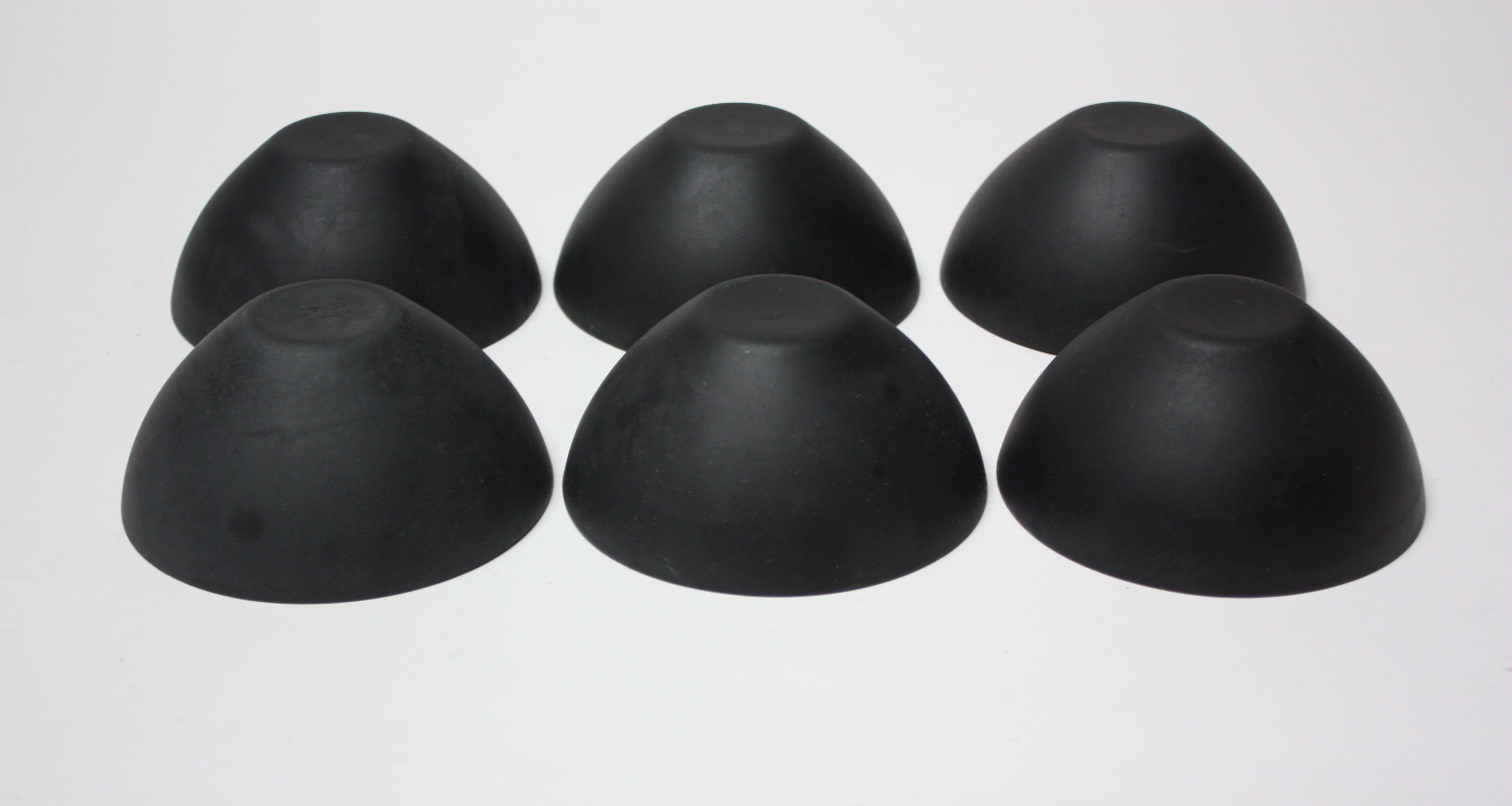 Set of Six Enamel Krenit Bowls by Herbert Krenchel For Sale 6