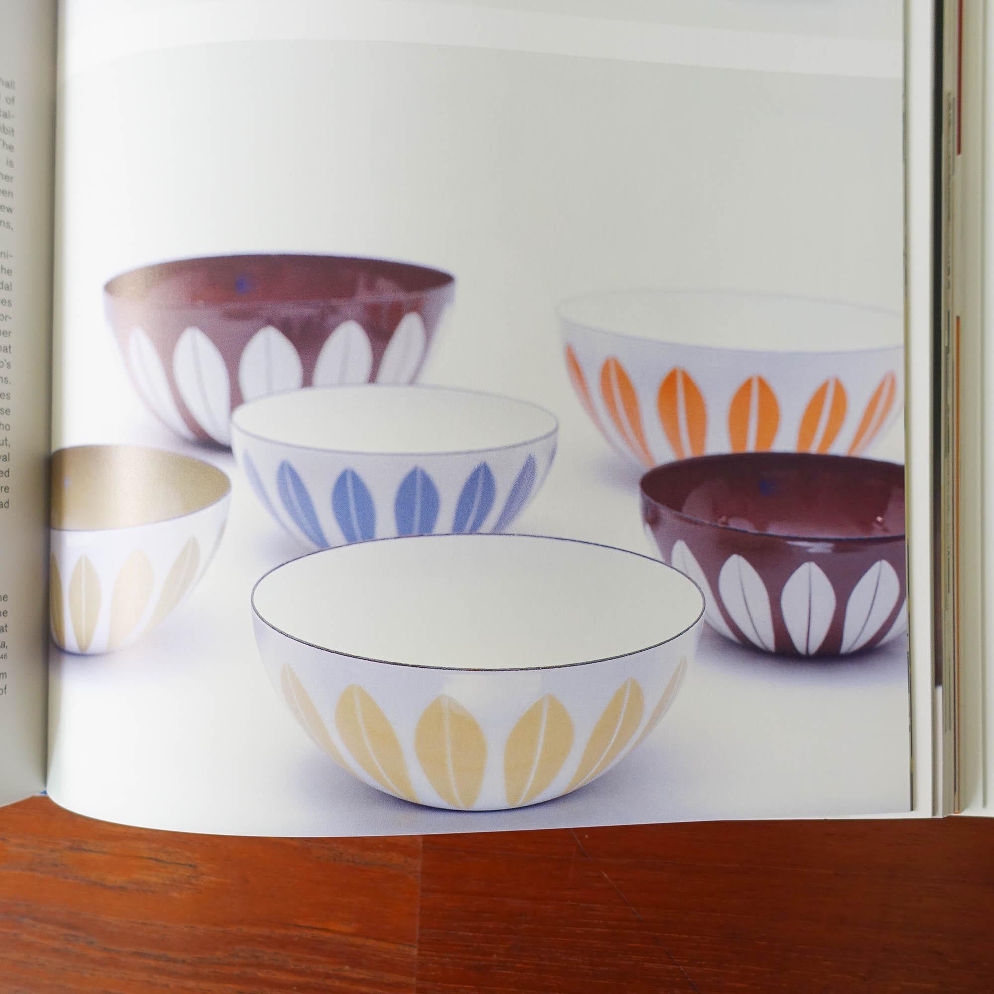 Set of Six Enamel Lotus Bowls by Grete Prytz Kittelsen for Cathrineholm, 1960s For Sale 13