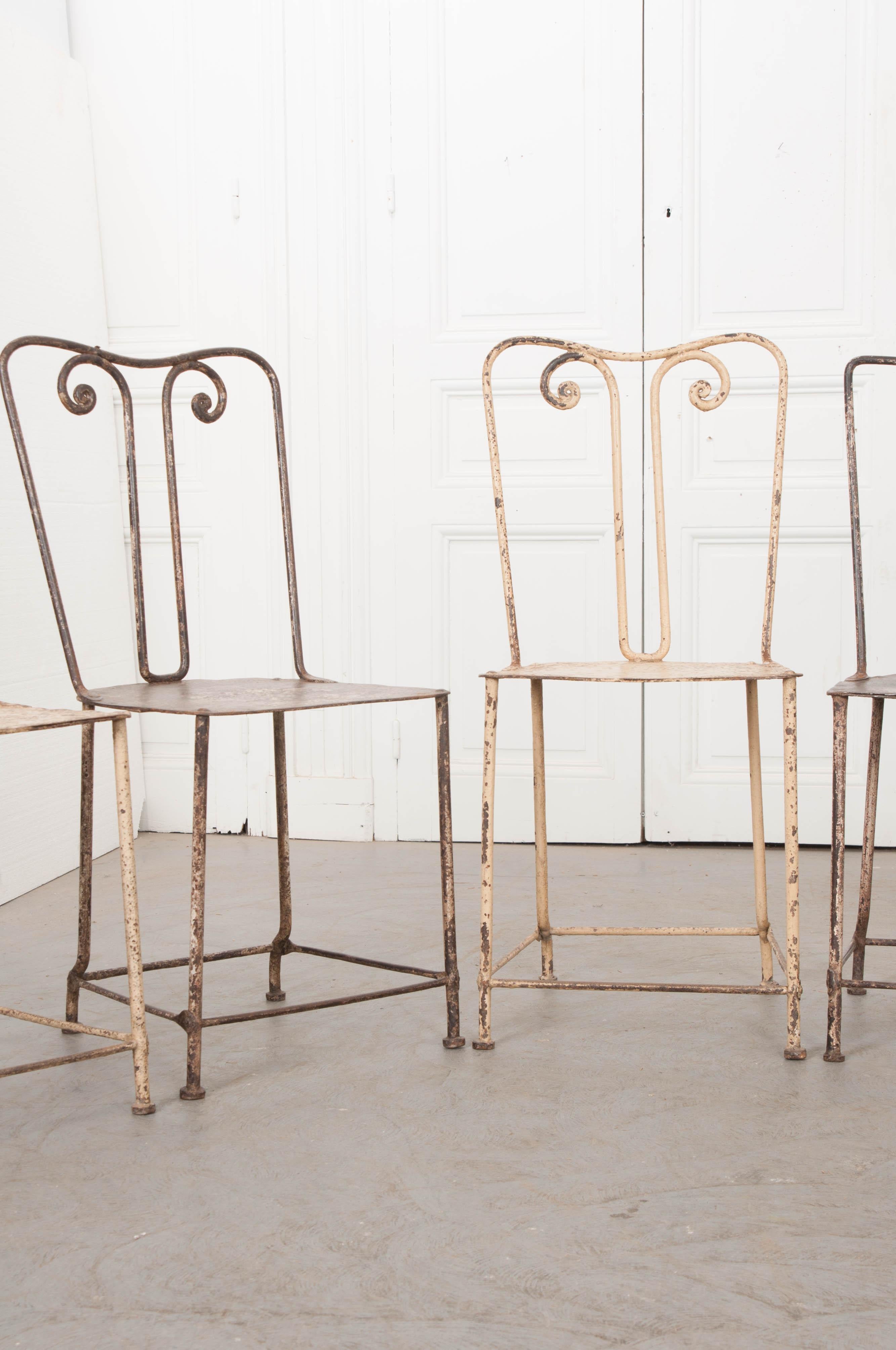 Set of Six English 19th Century Garden Chairs 8