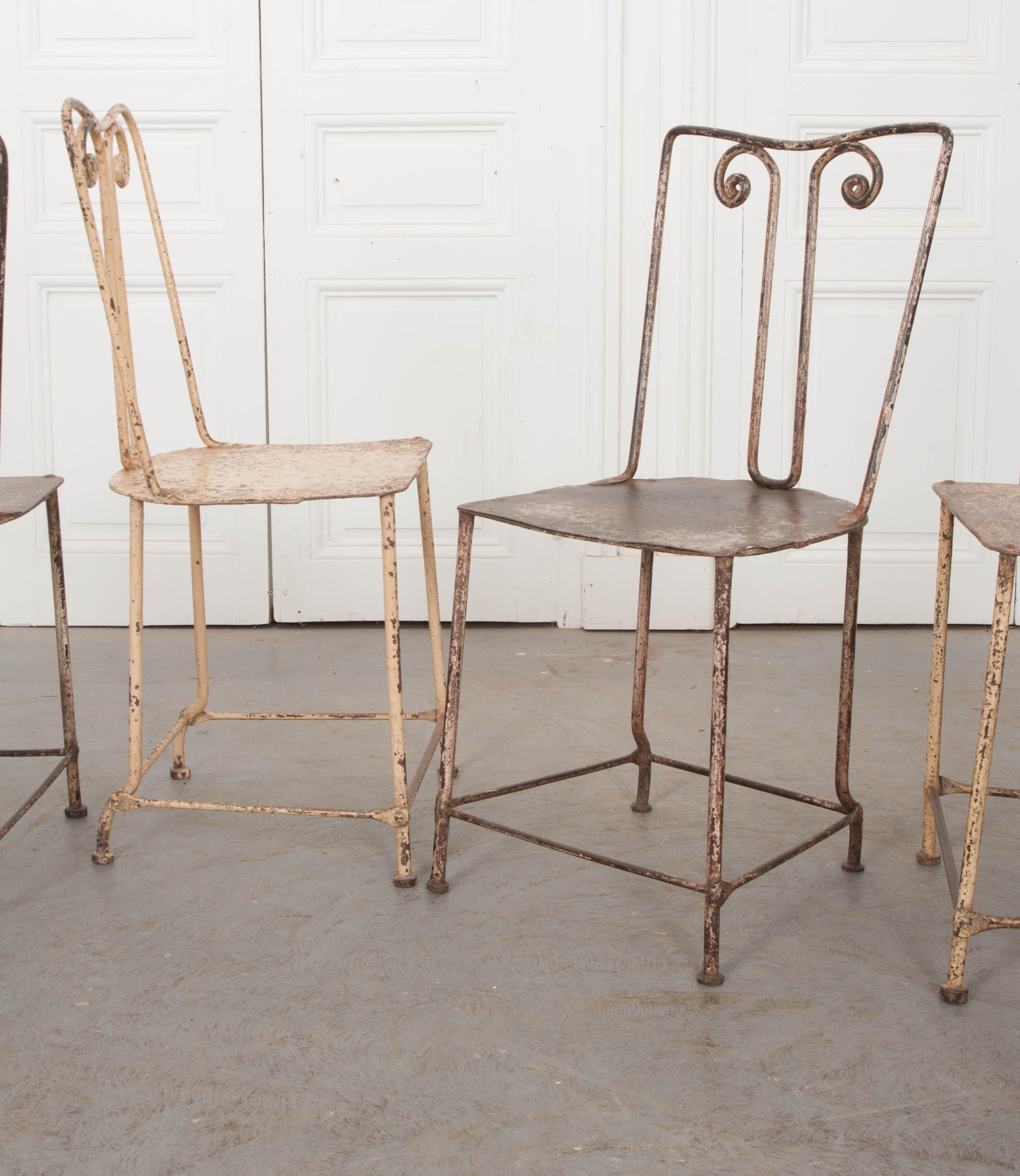 Set of Six English 19th Century Garden Chairs 9