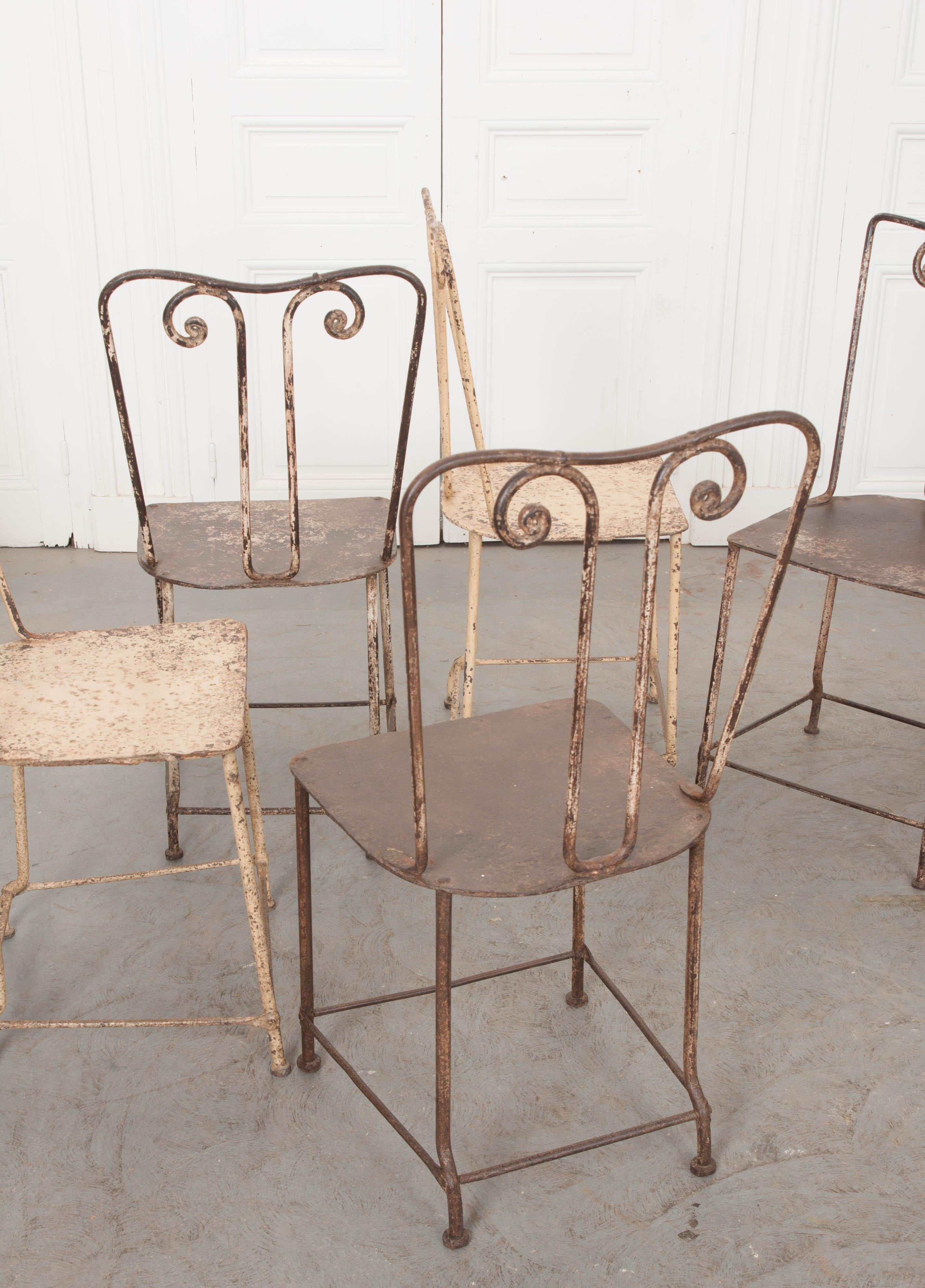 Set of Six English 19th Century Garden Chairs 13