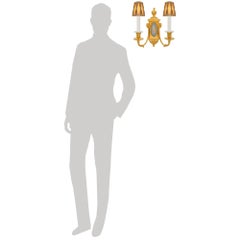 set of six English 19th century Ormolu and Wedgwood Porcelain sconces