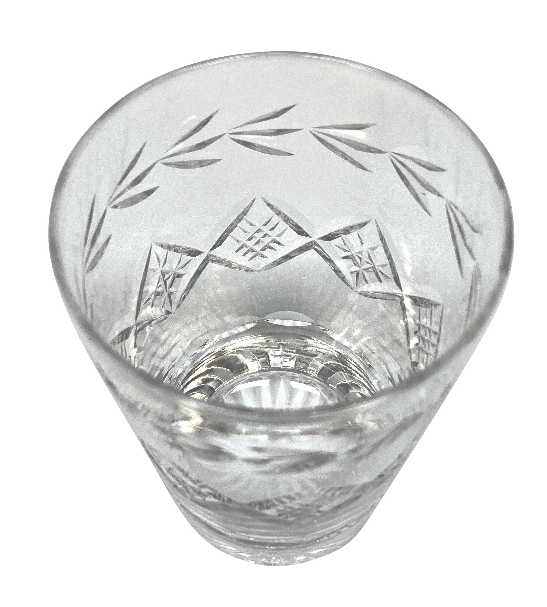 Satz von sechs englischen geschliffenen Glasbechern im Zustand „Gut“ im Angebot in Kent, Dover