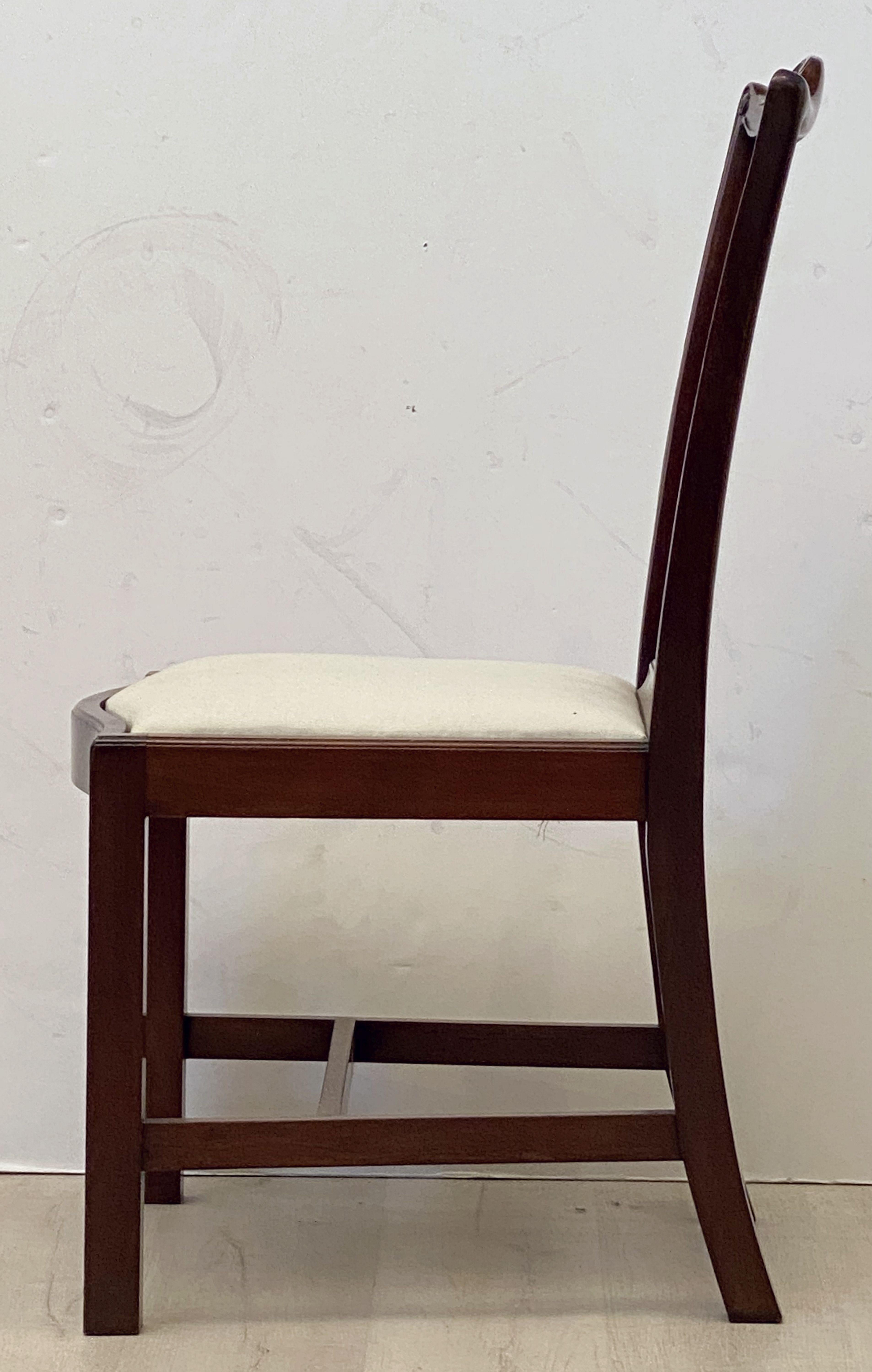 Set of Six English Dining Chairs of Mahogany in the Art Nouveau Style 11