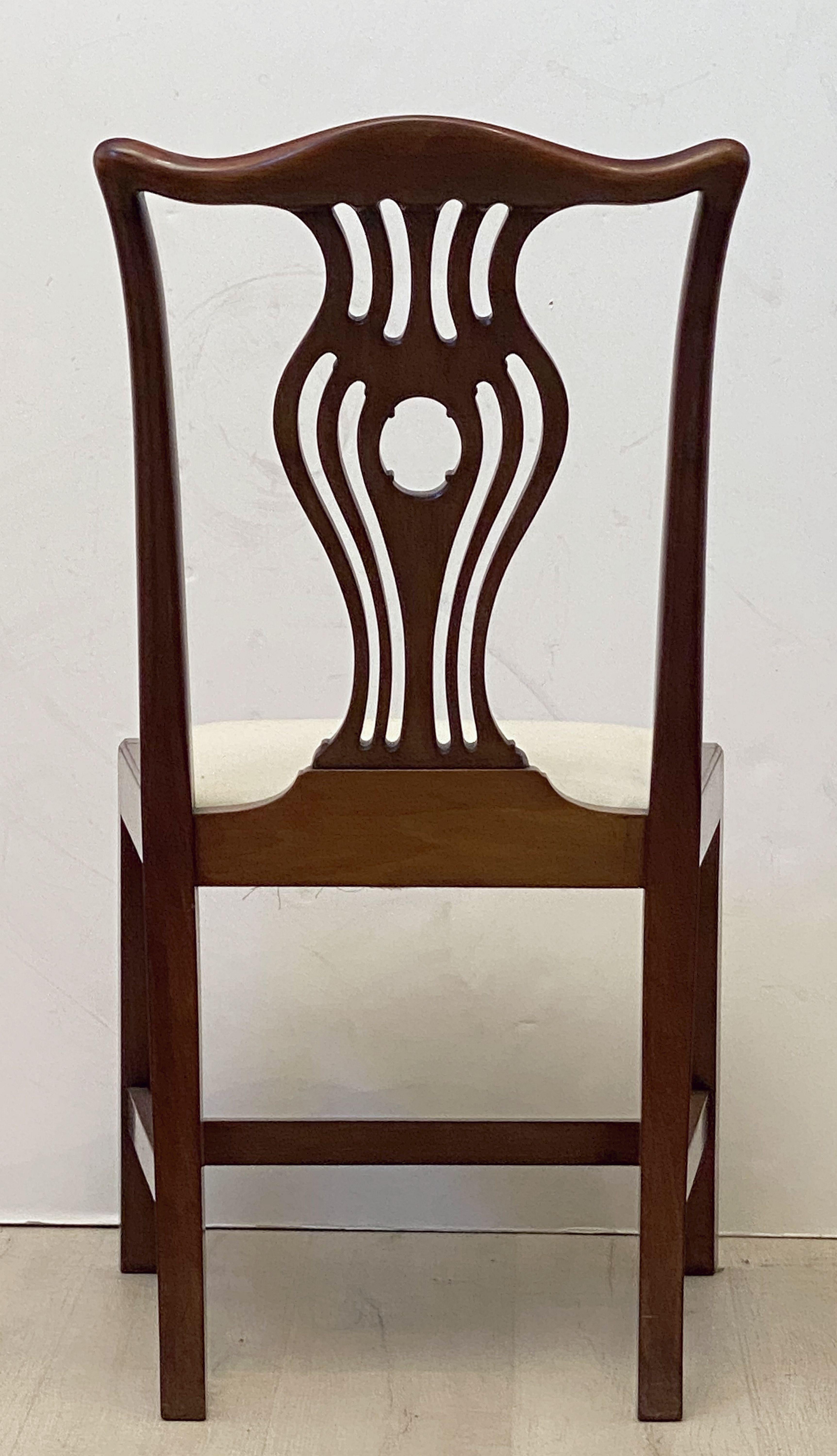 Set of Six English Dining Chairs of Mahogany in the Art Nouveau Style 14