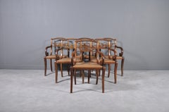 Set of Six English Early 19th Century Regency Mahogany Dining Chairs
