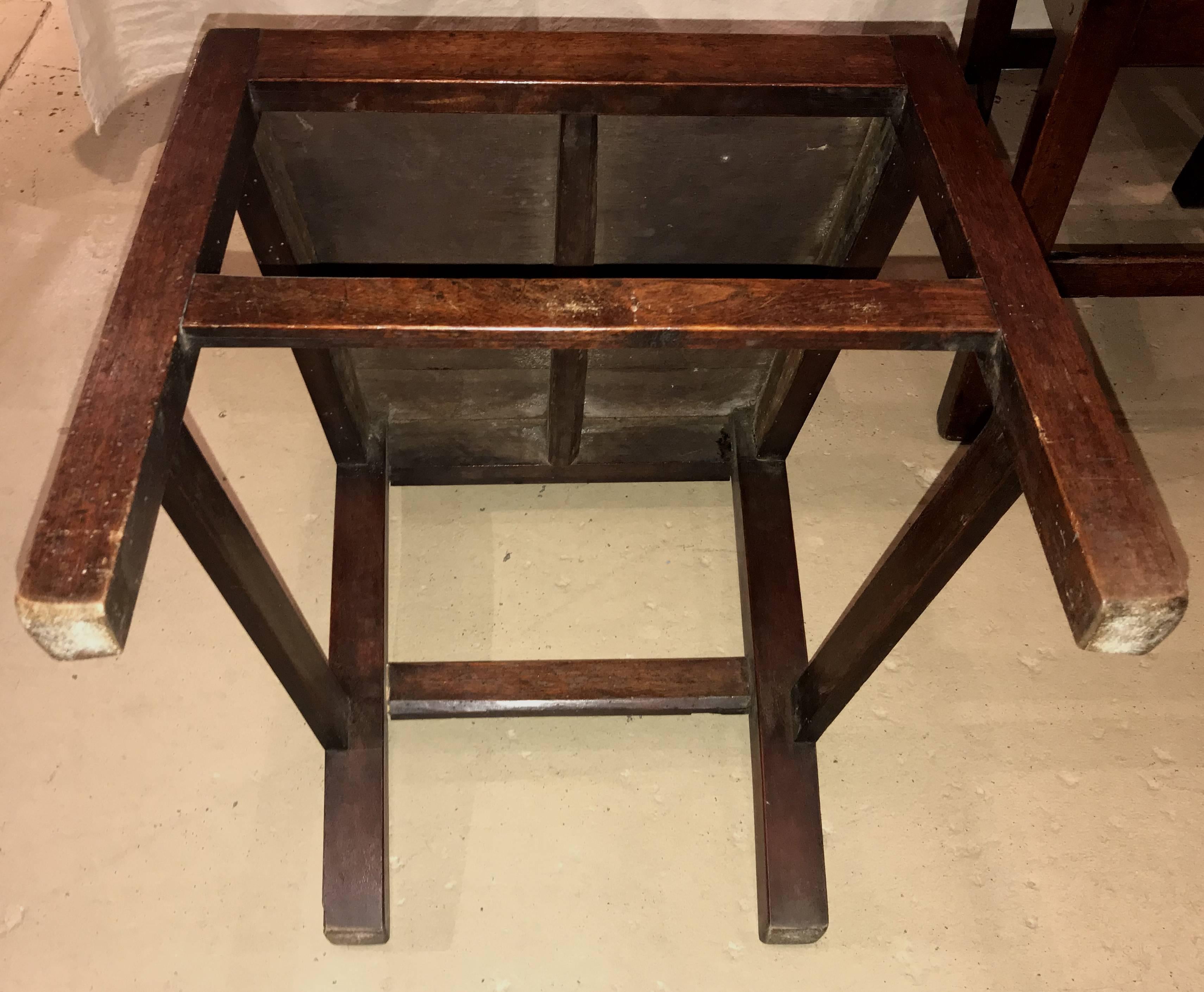 Set of Six English Georgian Oak Country Dining or Side Chairs 3