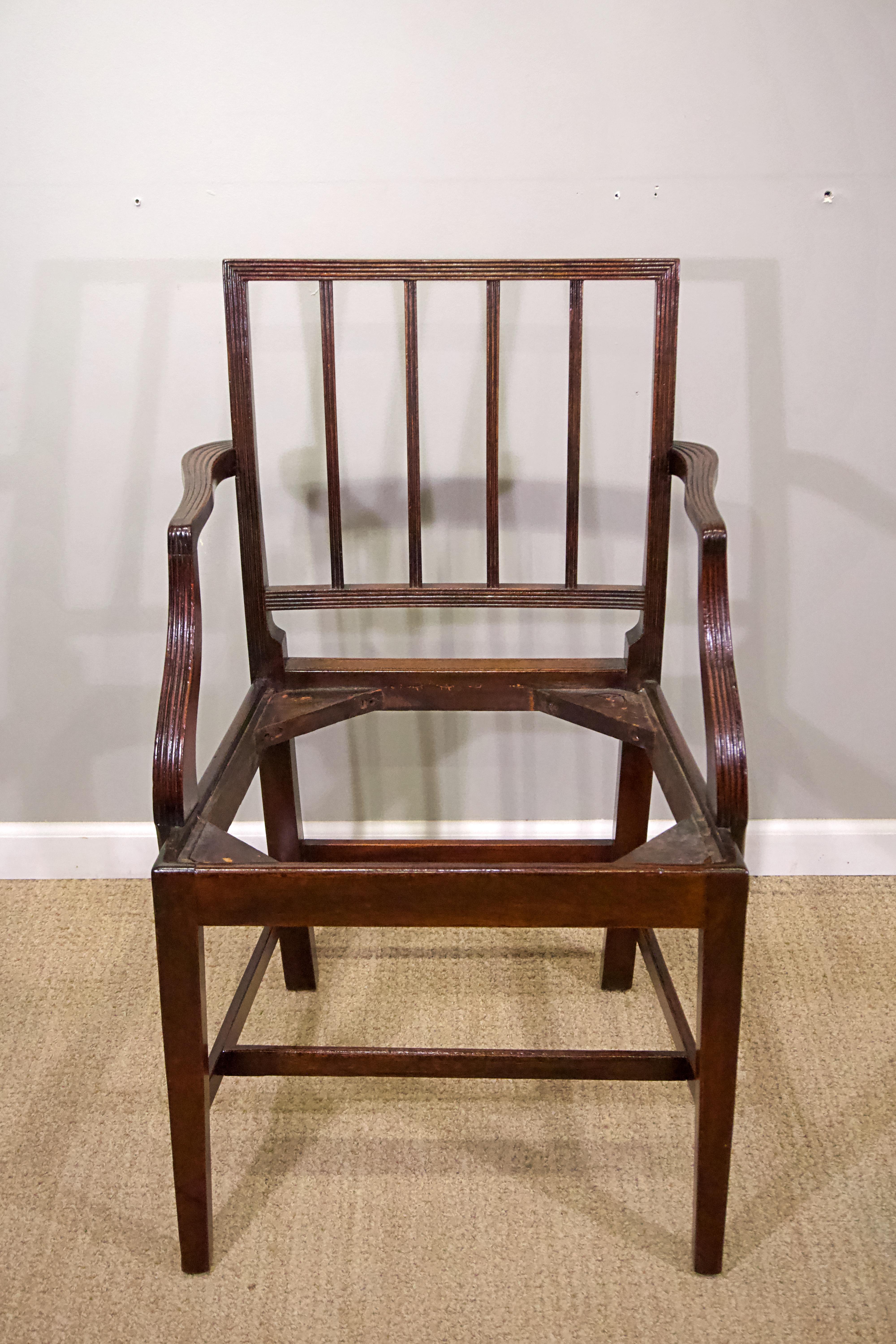George IV Set of Six English Mahogany Dining Chairs