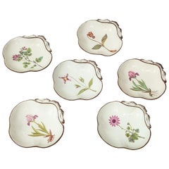 Set of Six English Pearlware Shell Dishes